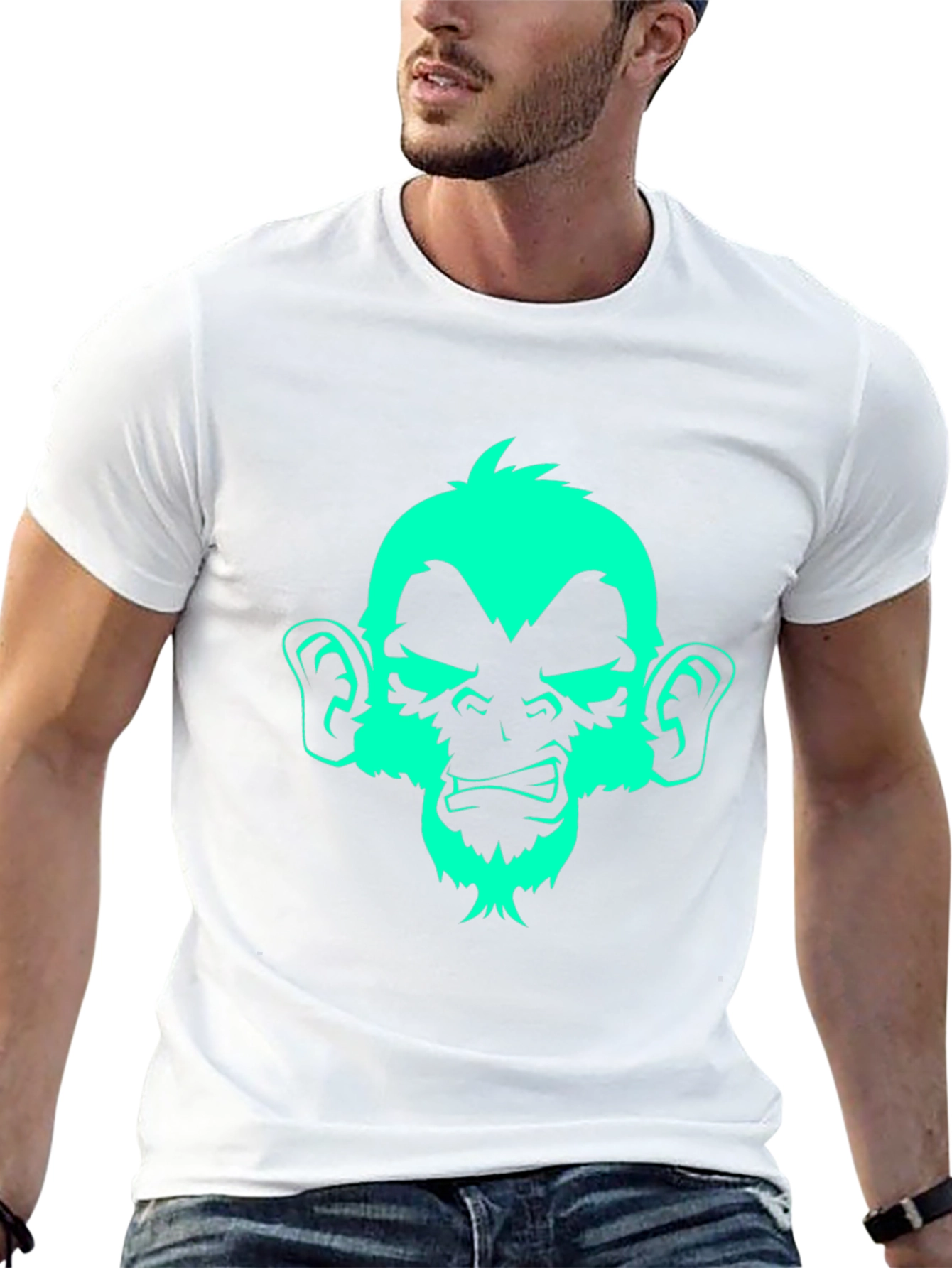 Monkey Graphic Print Tee