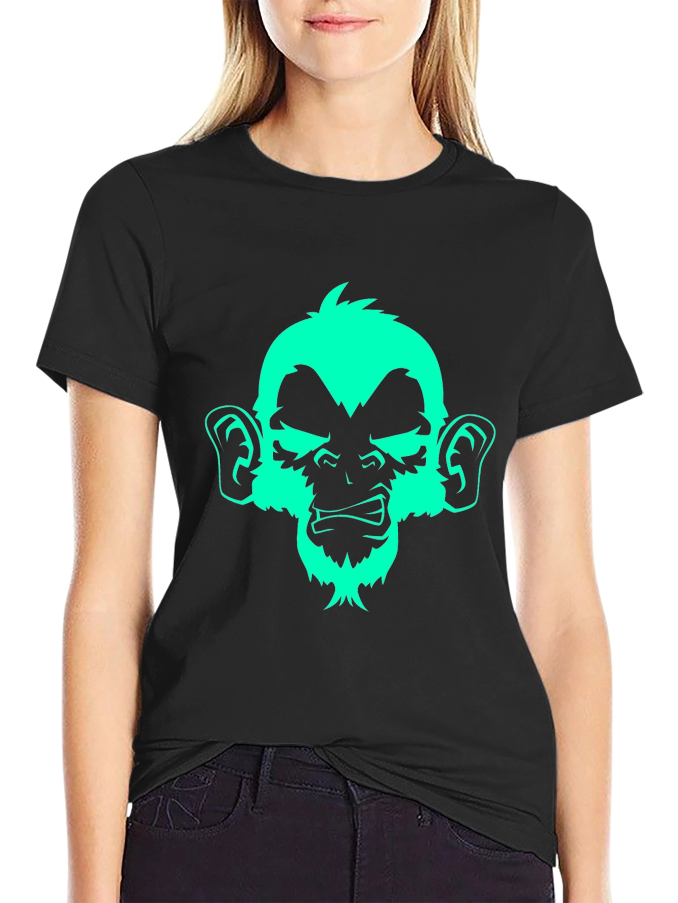 Monkey Graphic Print Tee