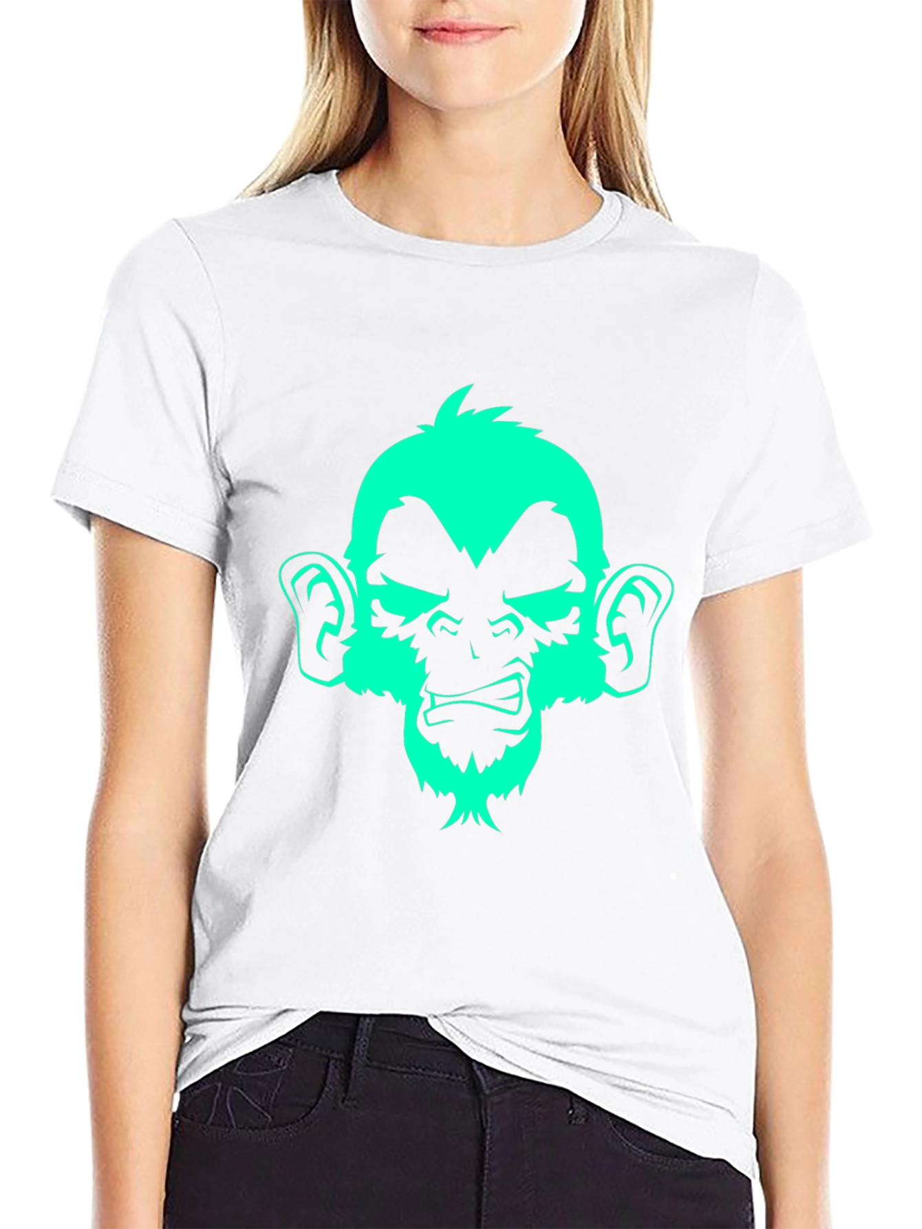 Monkey Graphic Print Tee