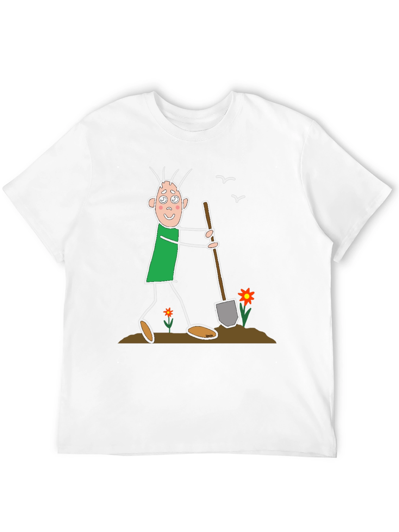 Funny Cartoon Gardener T-Shirt