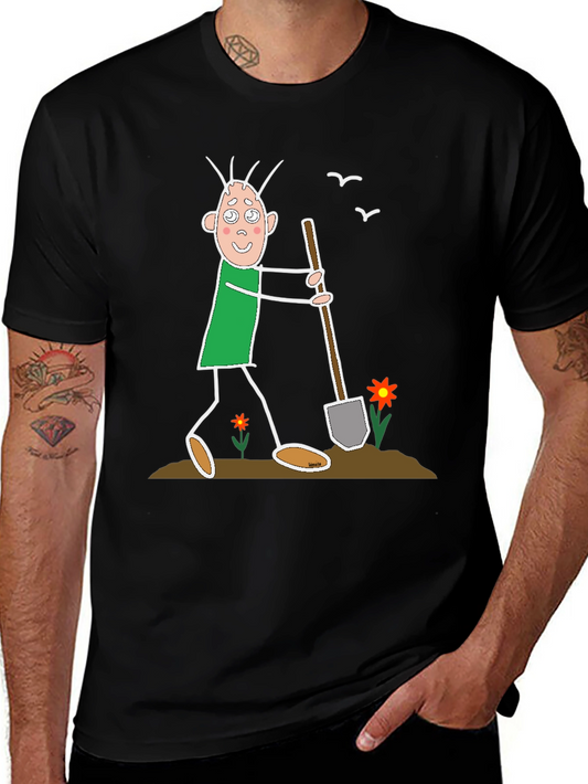 Funny Cartoon Gardener T-Shirt