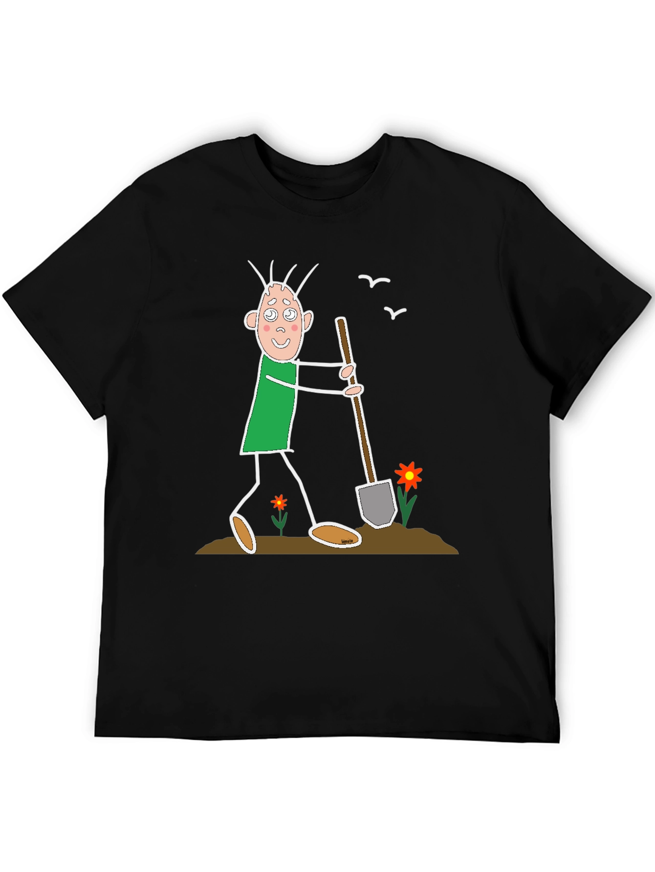 Funny Cartoon Gardener T-Shirt