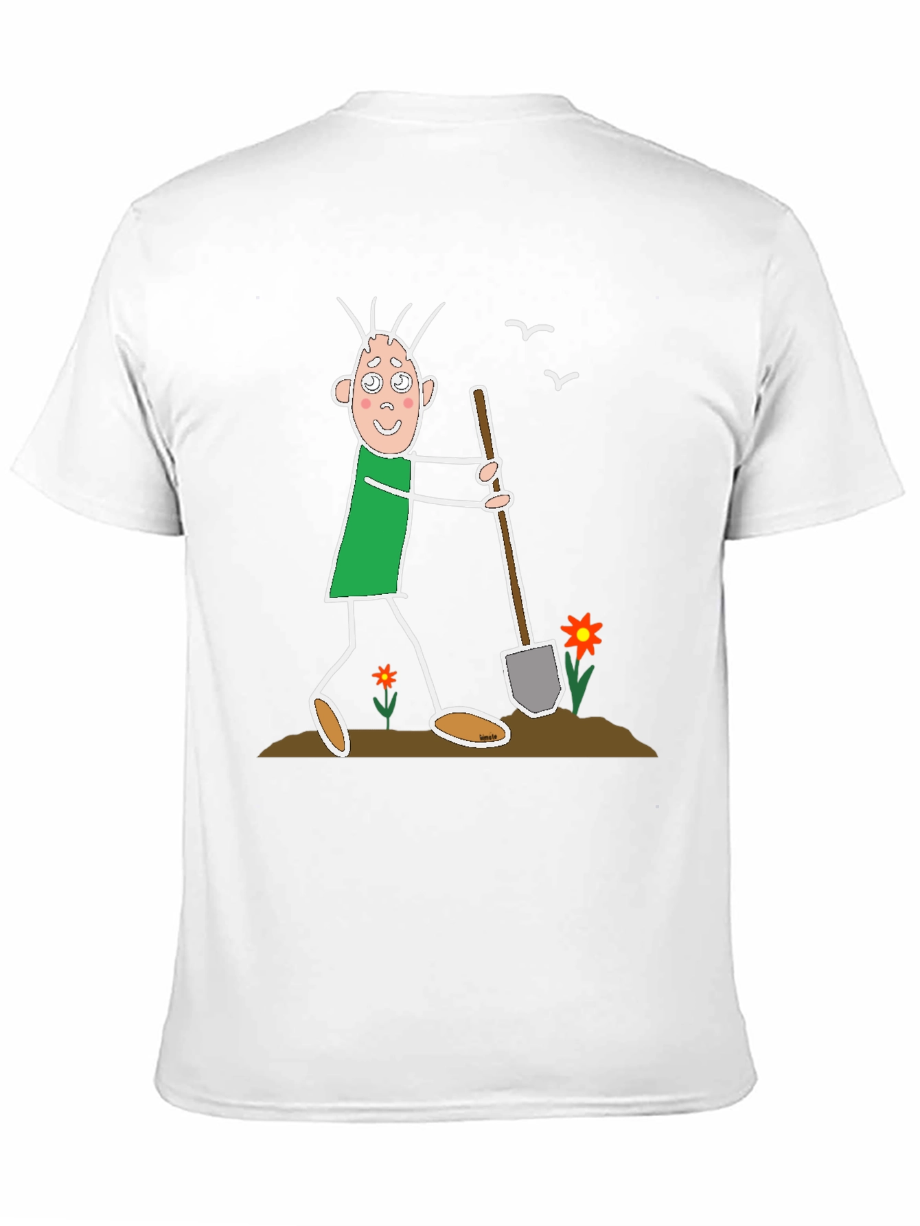 Funny Cartoon Gardener T-Shirt