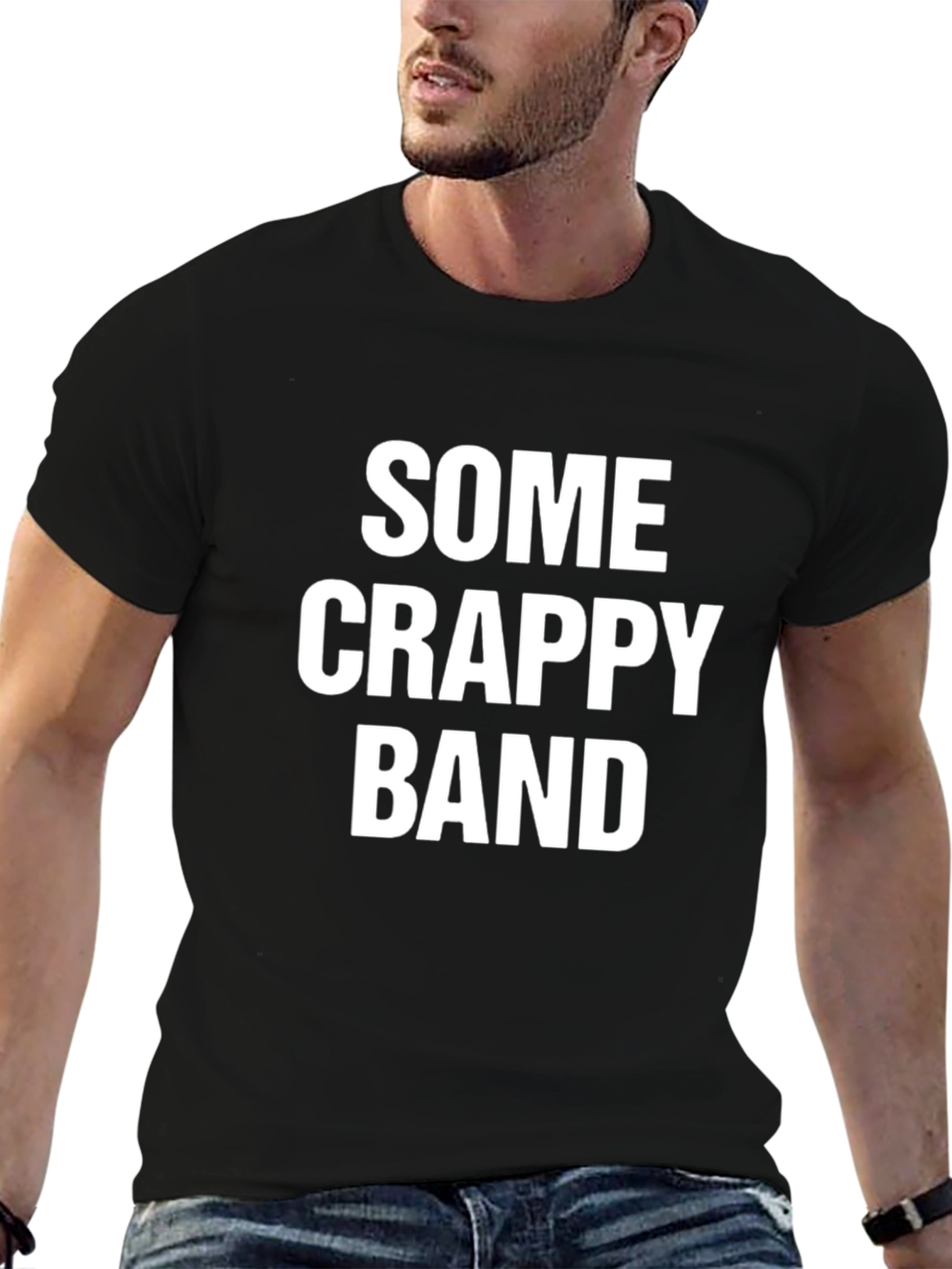 Some Crappy Band T-Shirt - Black Cotton Tee