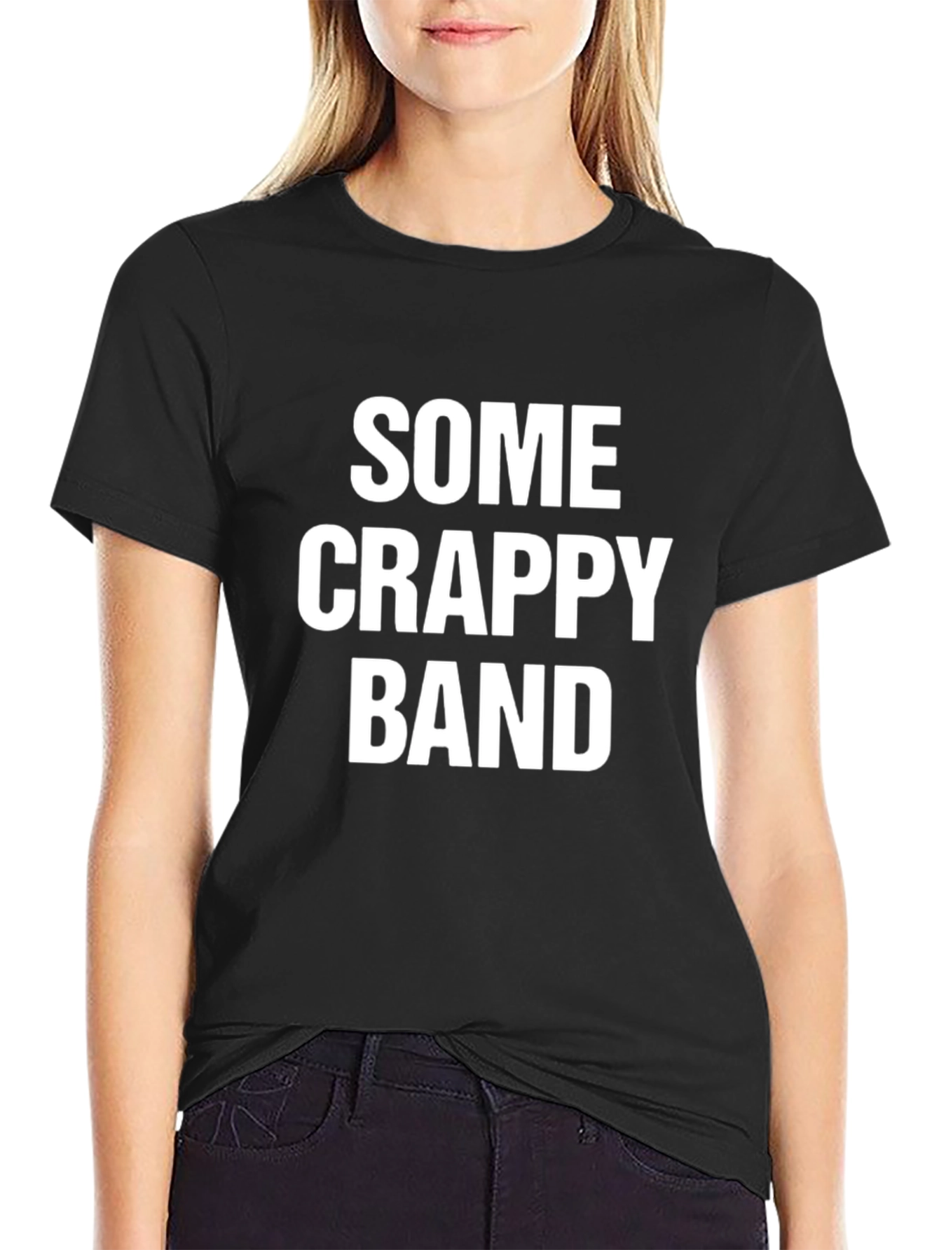 Some Crappy Band T-Shirt - Black Cotton Tee