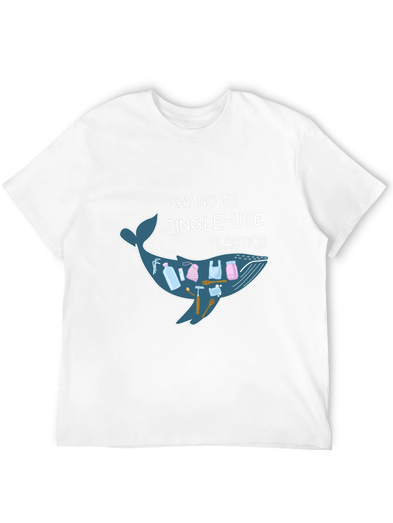 Say No to Single Use Plastics Whale T-Shirt