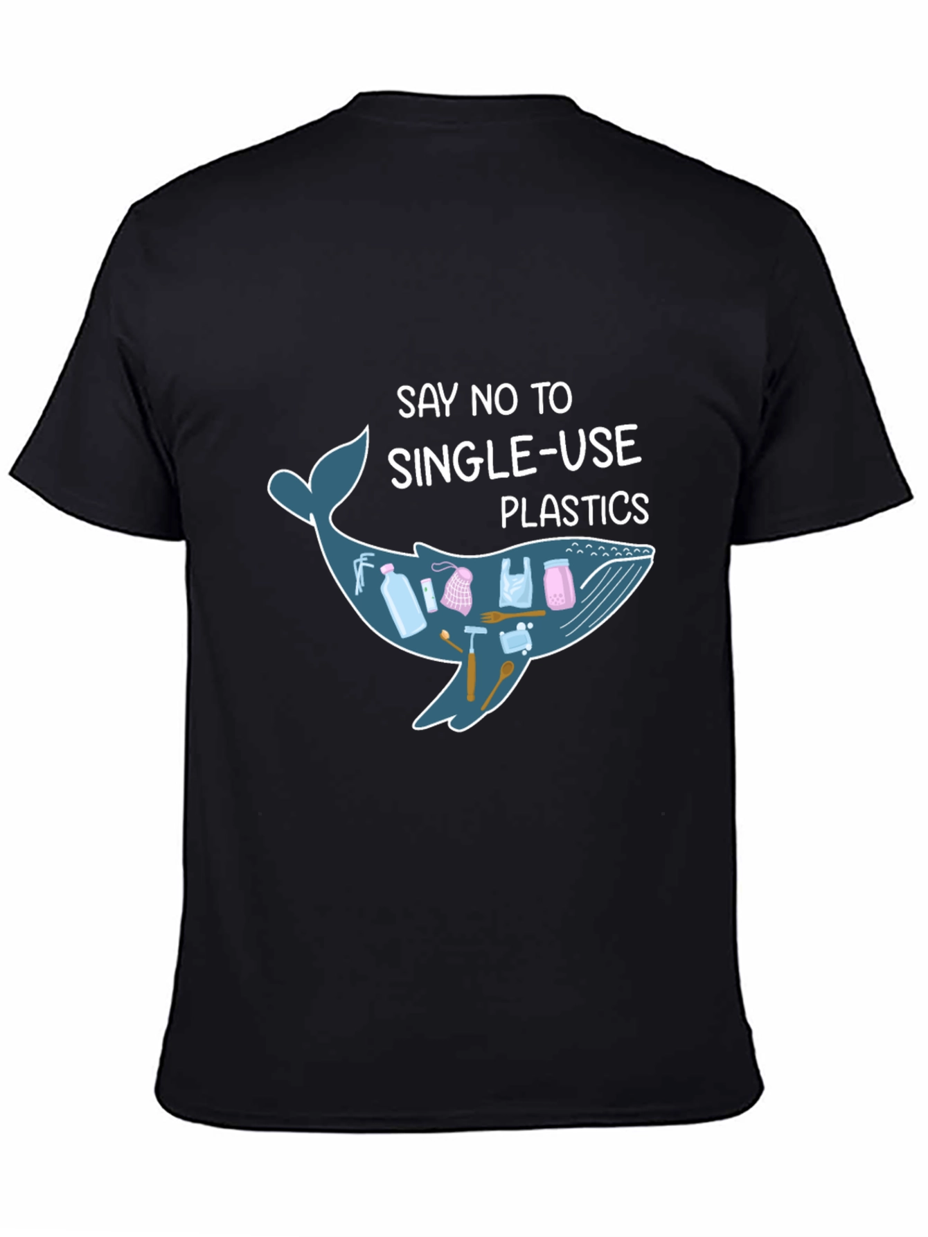 Say No to Single Use Plastics Whale T-Shirt