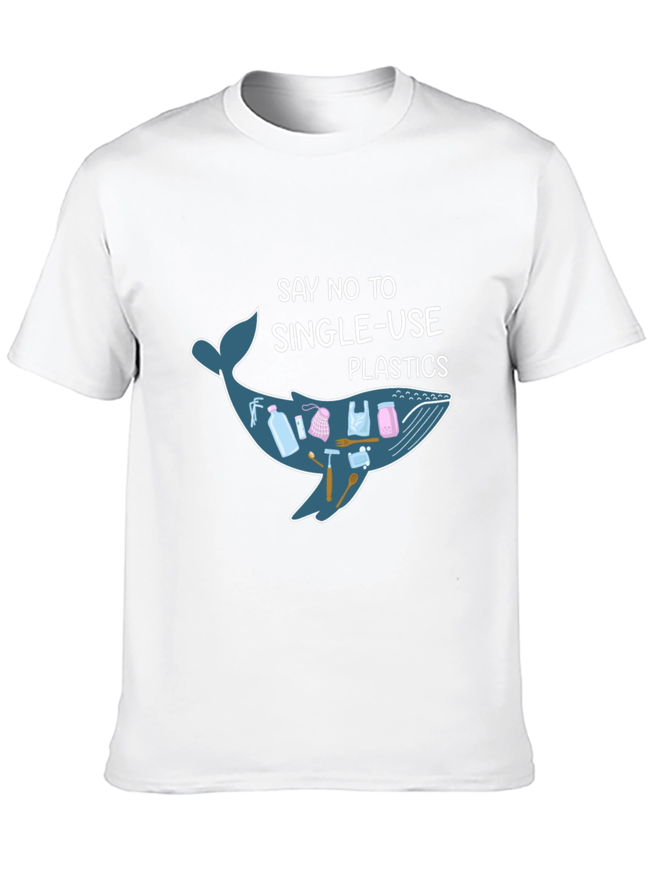 Say No to Single Use Plastics Whale T-Shirt