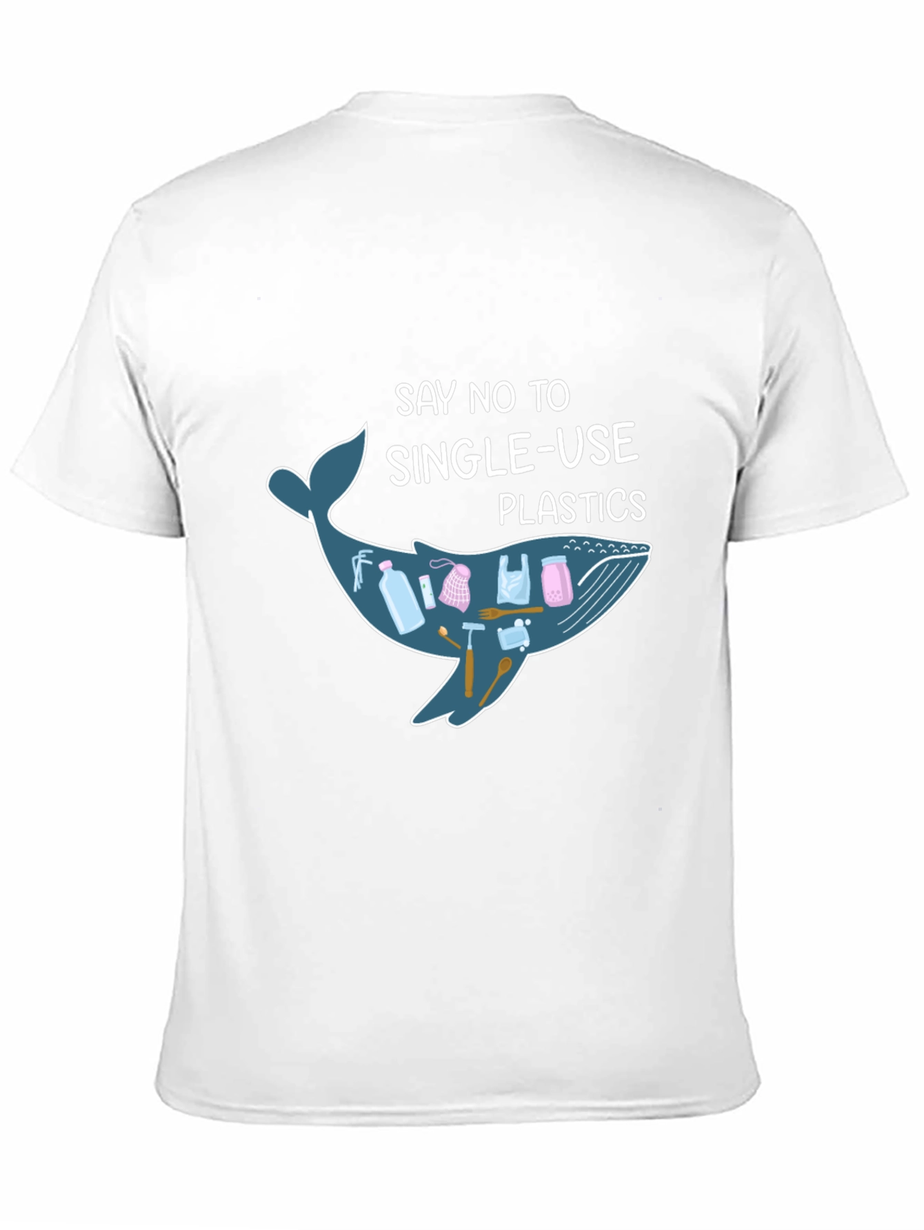 Say No to Single Use Plastics Whale T-Shirt