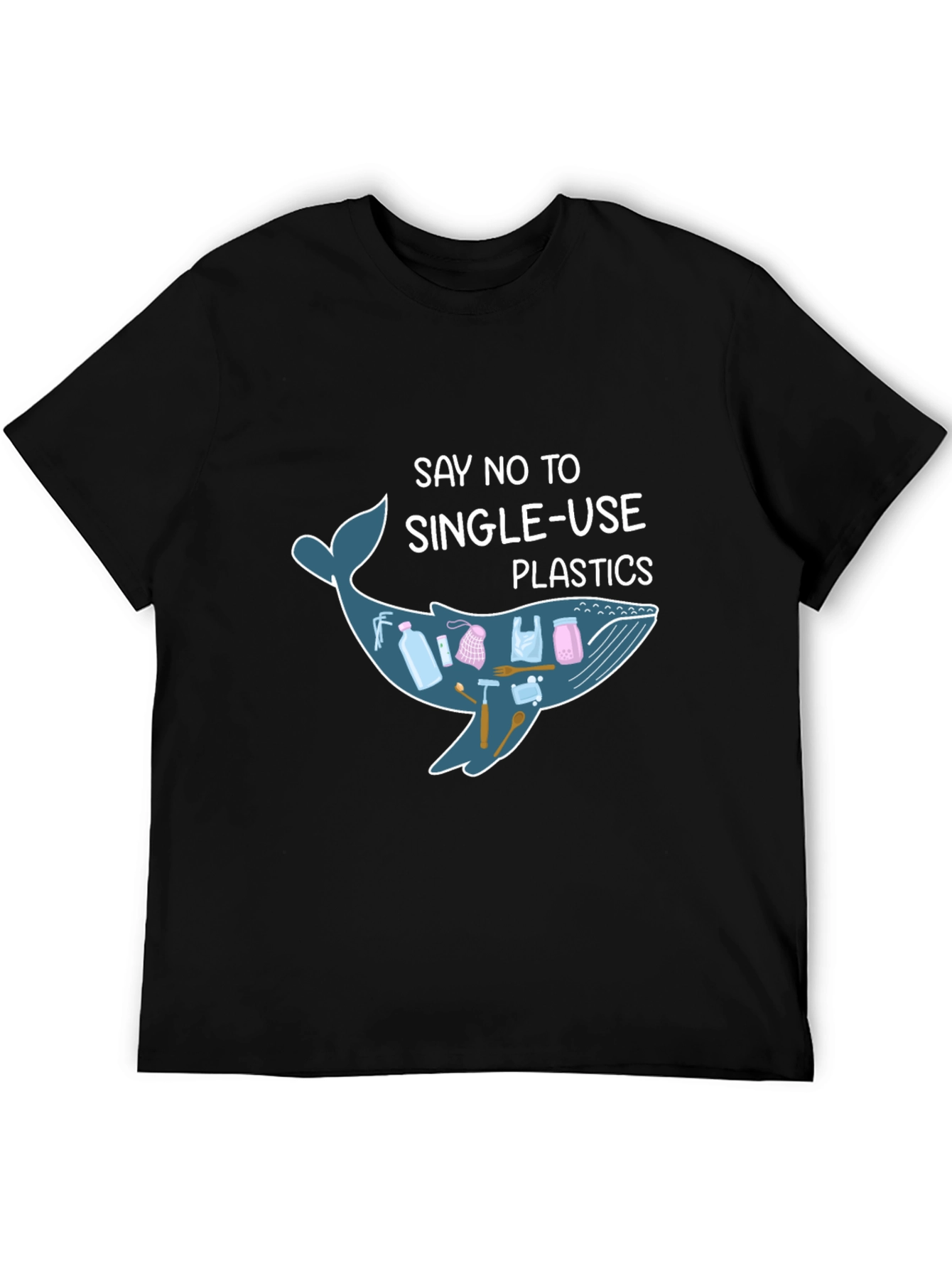 Say No to Single Use Plastics Whale T-Shirt