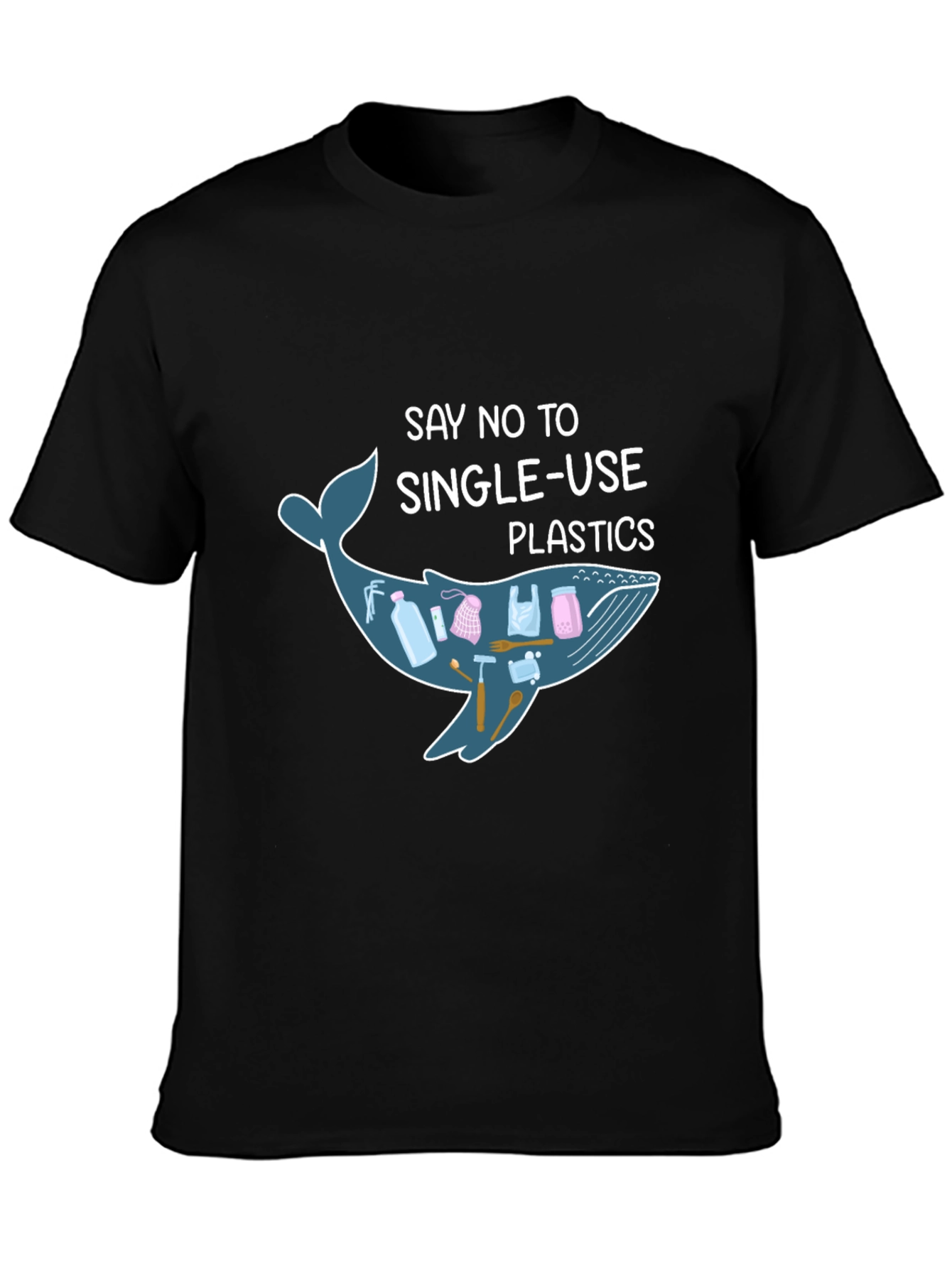 Say No to Single Use Plastics Whale T-Shirt