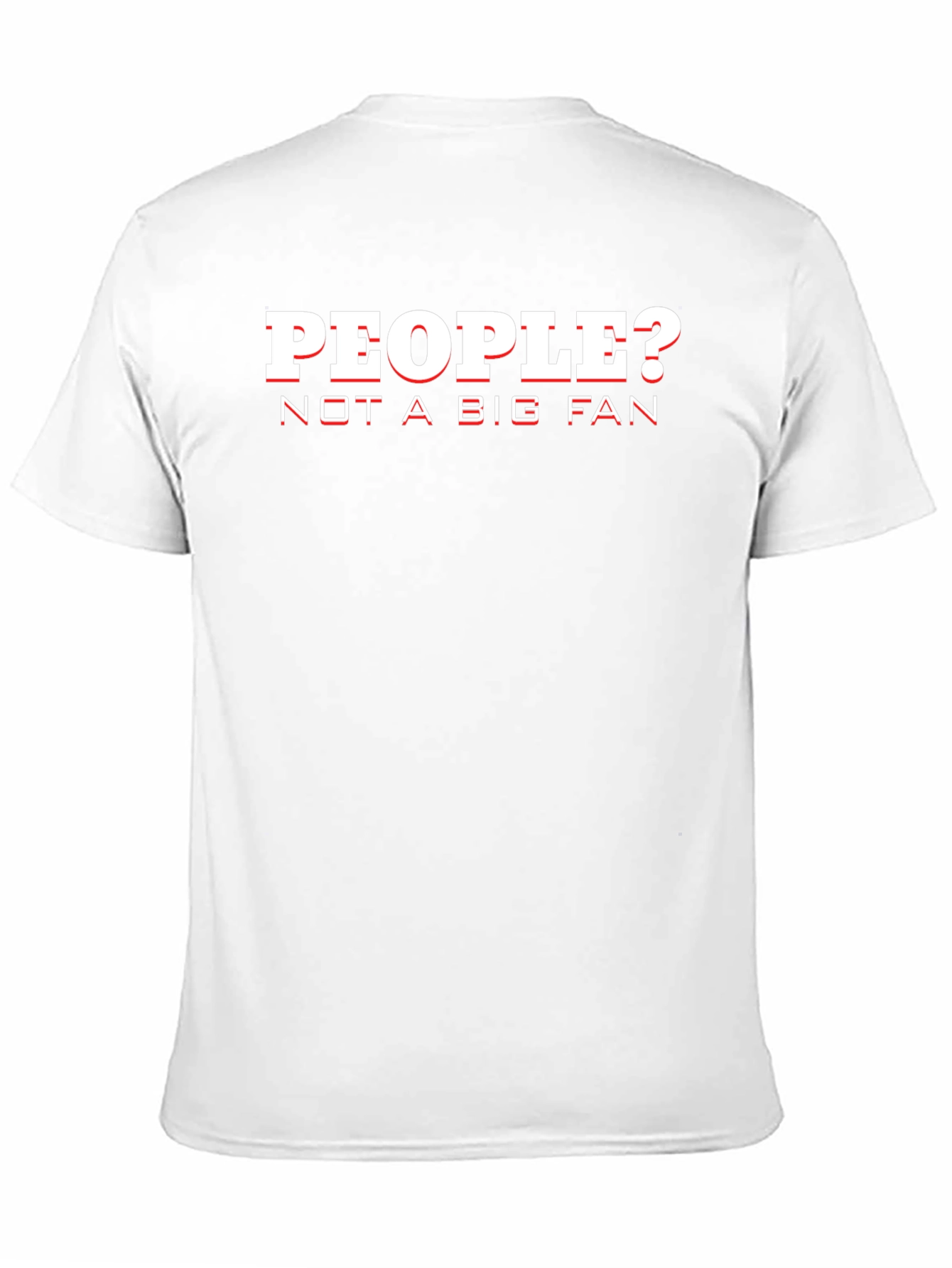 People? Not A Big Fan Graphic Tee - Black