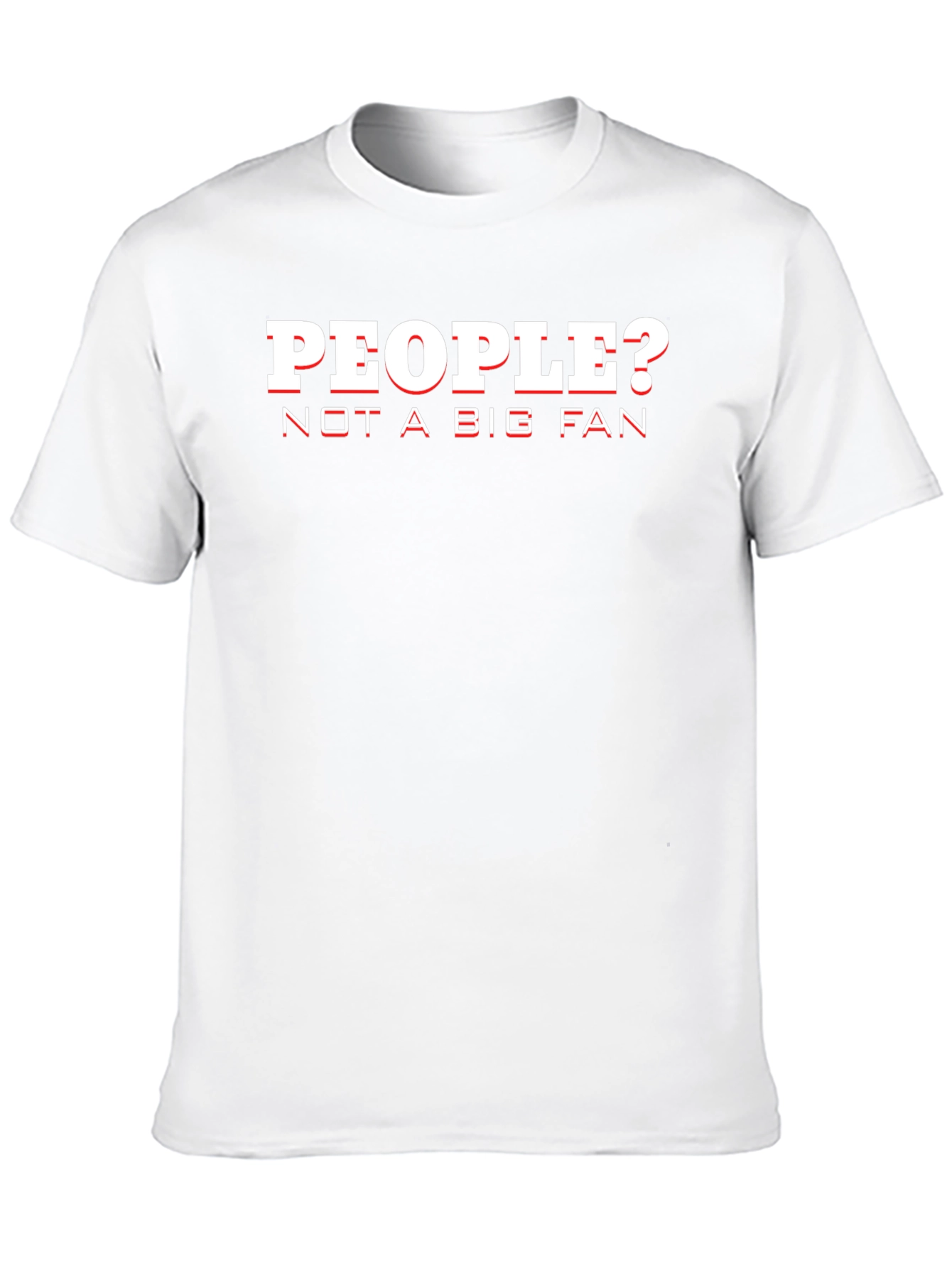 People? Not A Big Fan Graphic Tee - Black