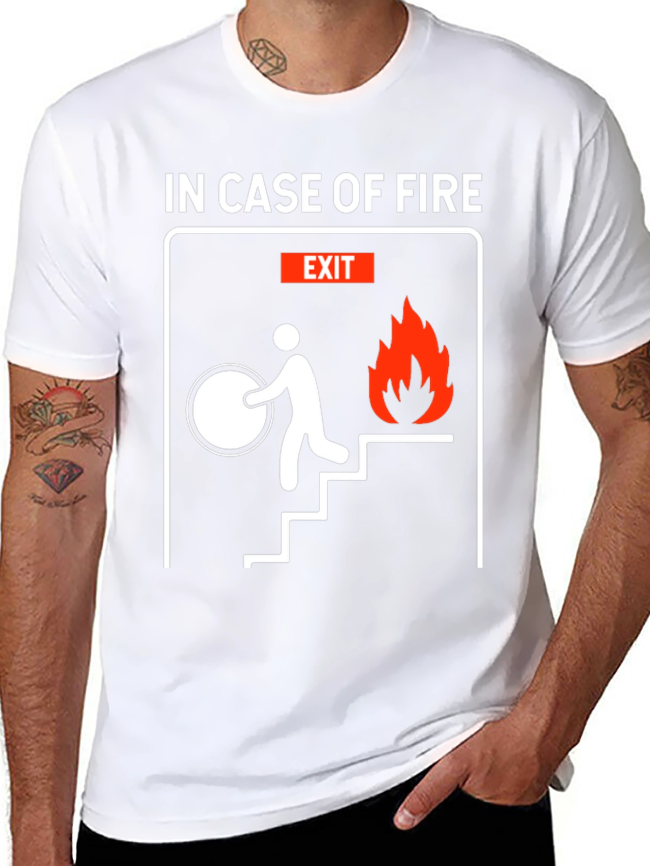 In Case Of Fire T-Shirt Funny Humor