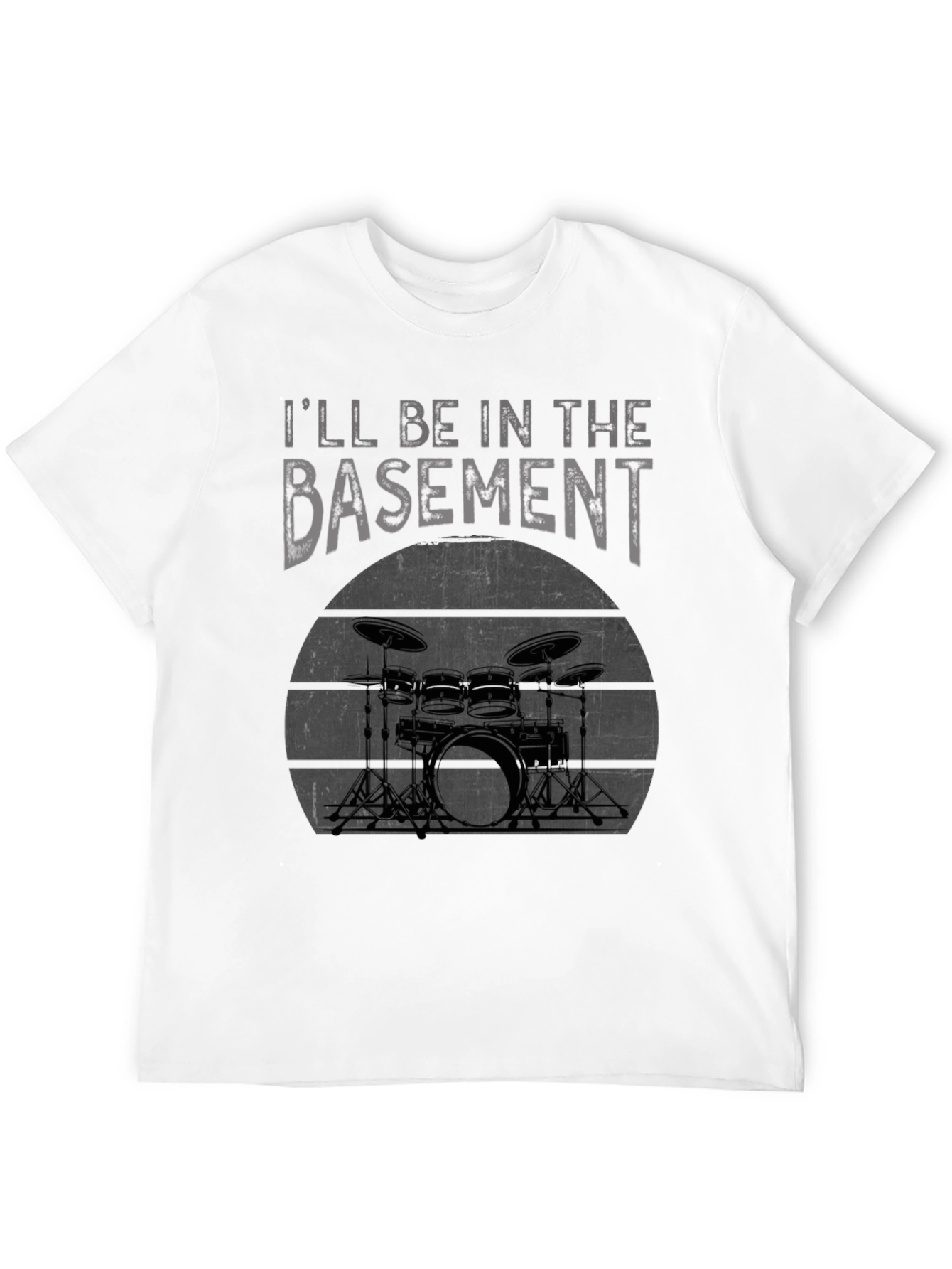 Basement Drummer Graphic Tee - Black