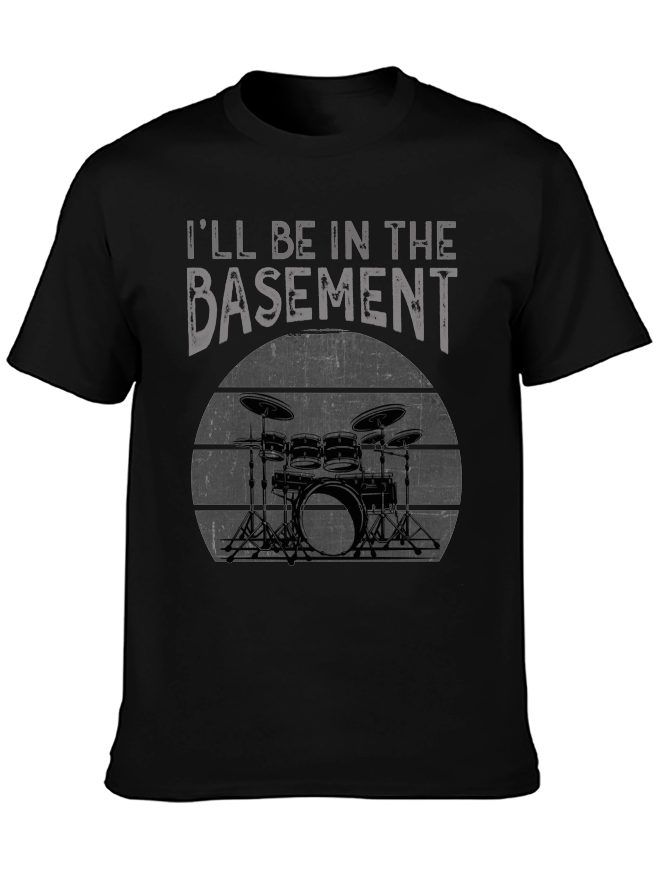 Basement Drummer Graphic Tee - Black