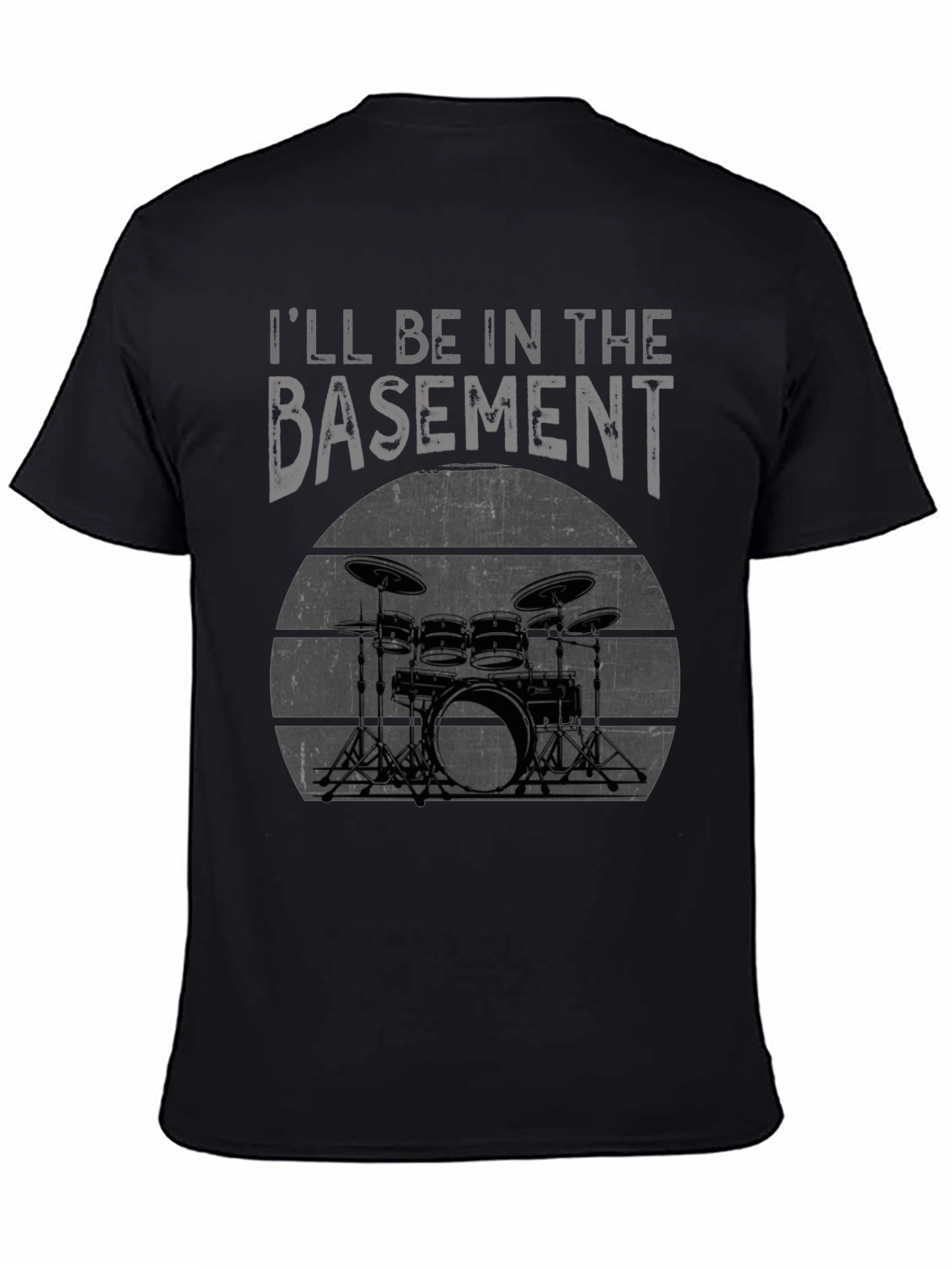Basement Drummer Graphic Tee - Black