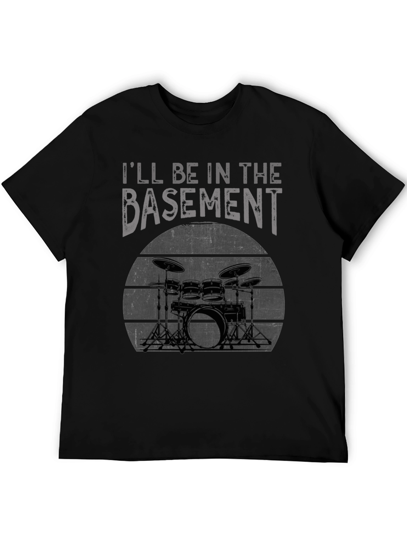 Basement Drummer Graphic Tee - Black