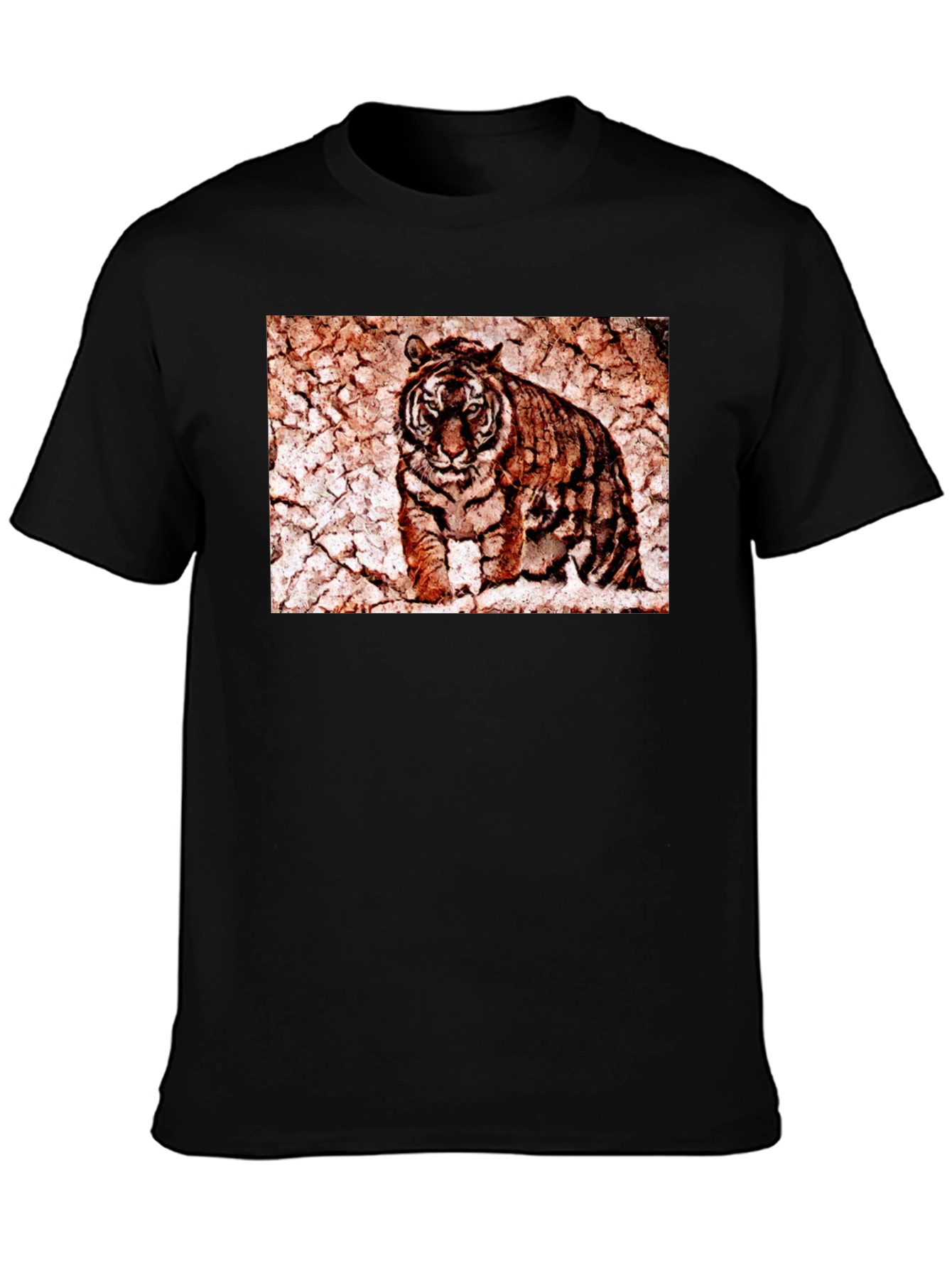 Tiger Graphic Tee - Distressed Print