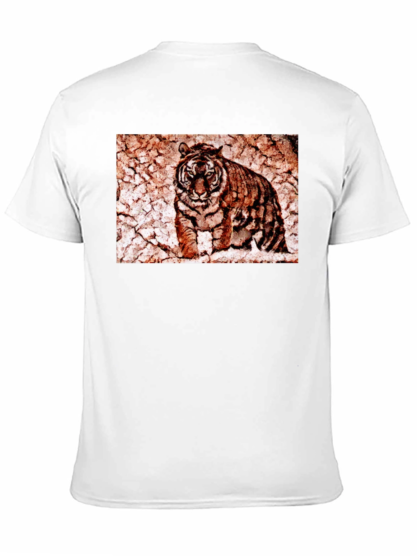 Tiger Graphic Tee - Distressed Print