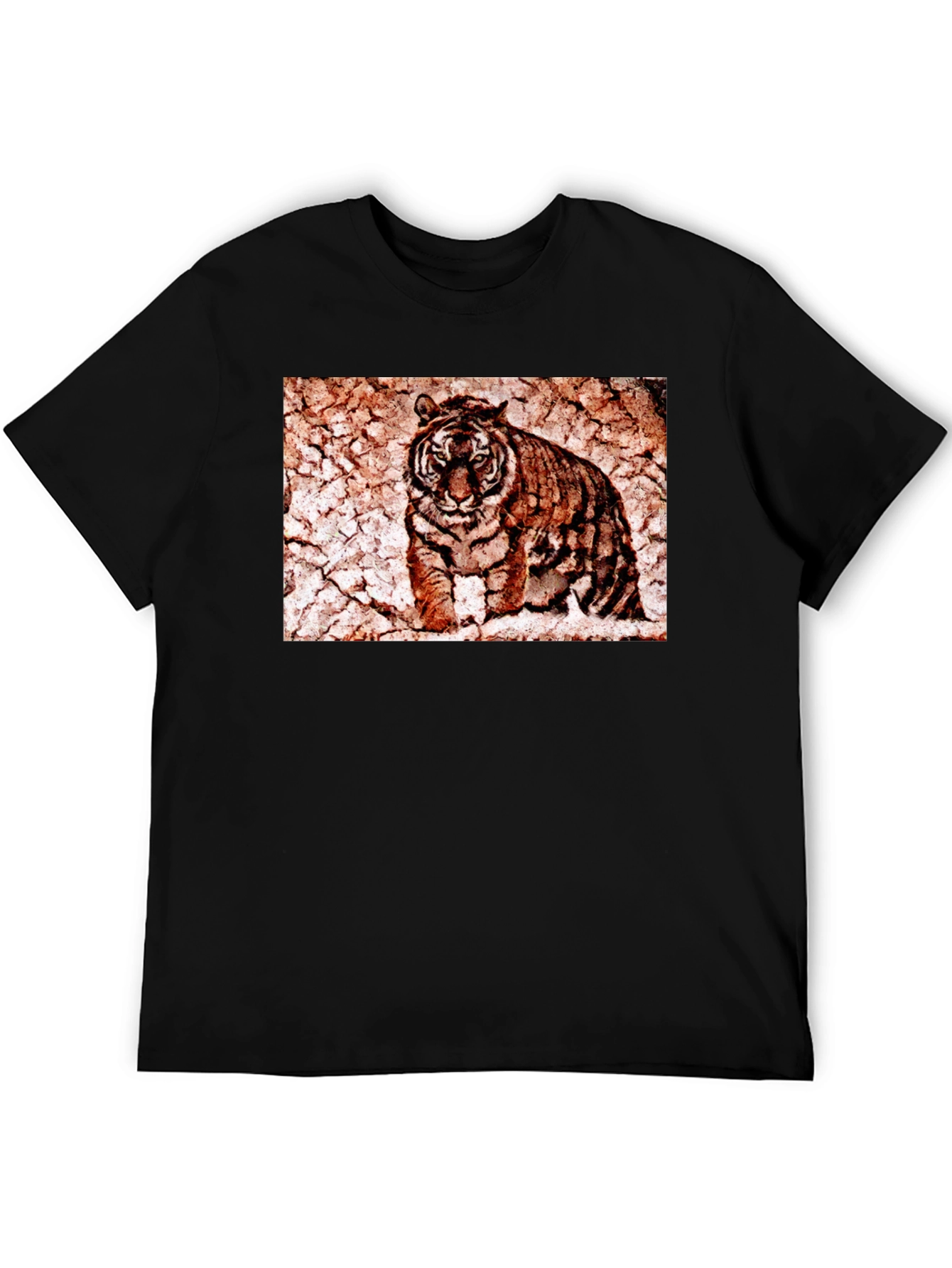 Tiger Graphic Tee - Distressed Print