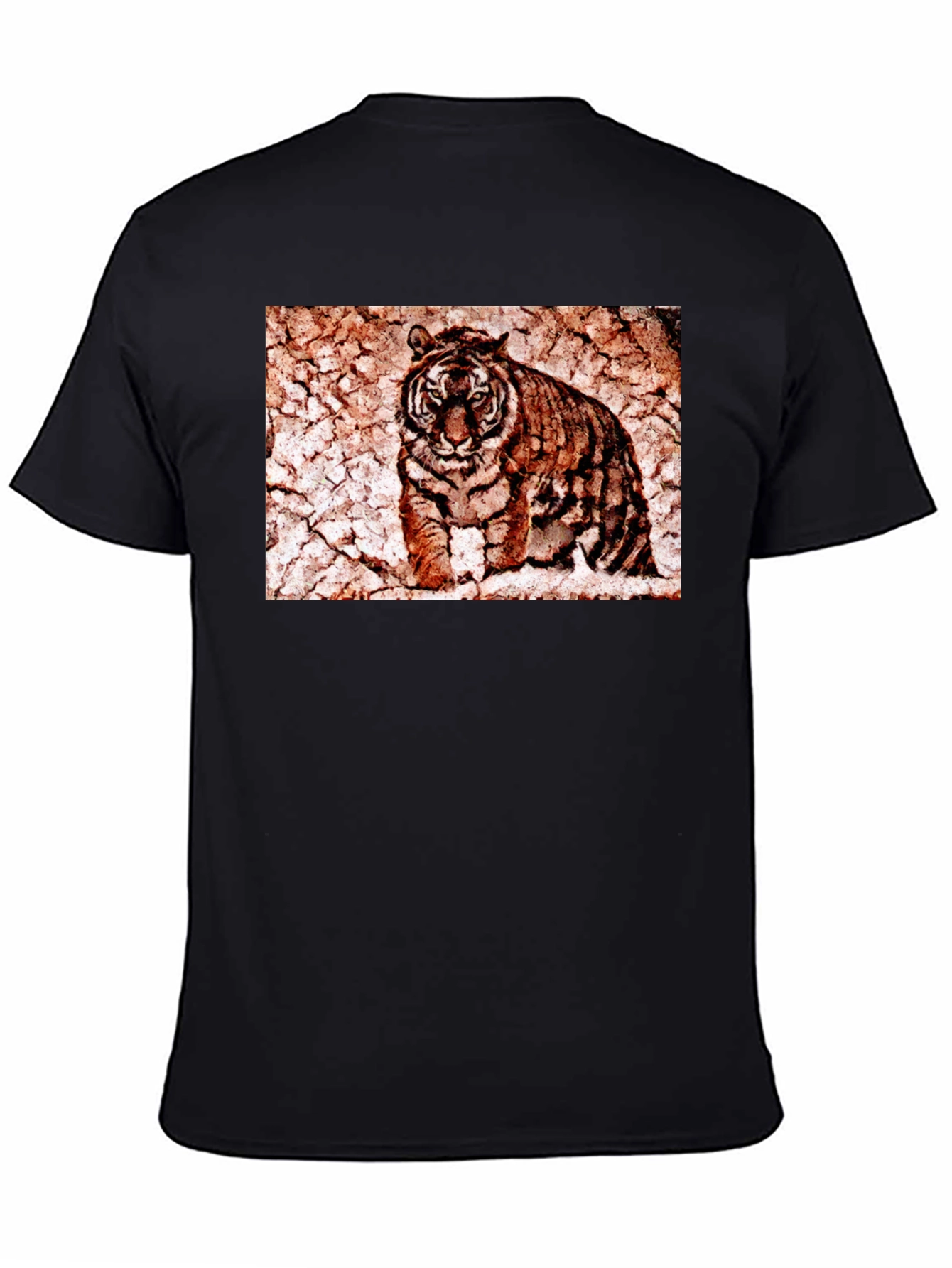 Tiger Graphic Tee - Distressed Print