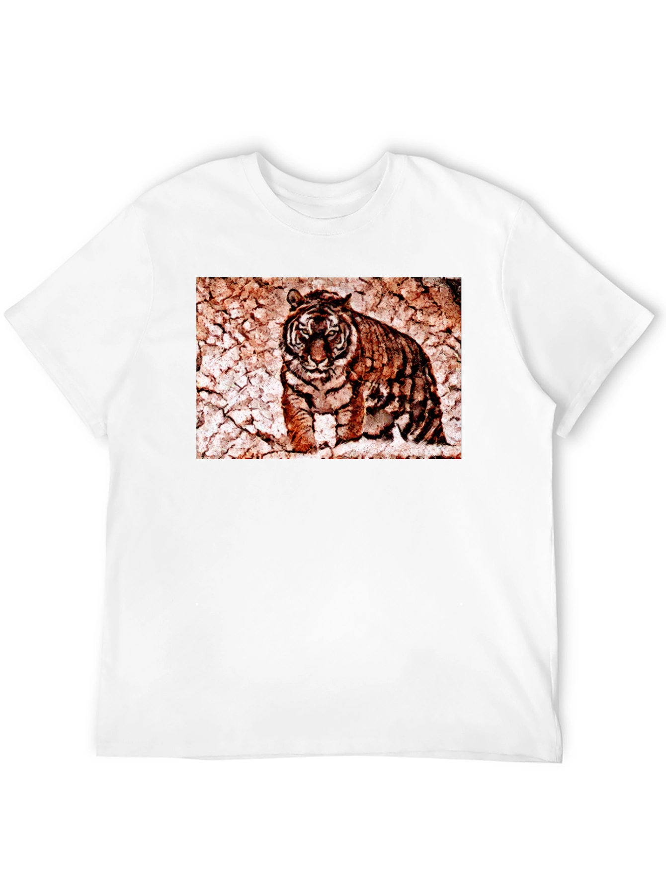 Tiger Graphic Tee - Distressed Print