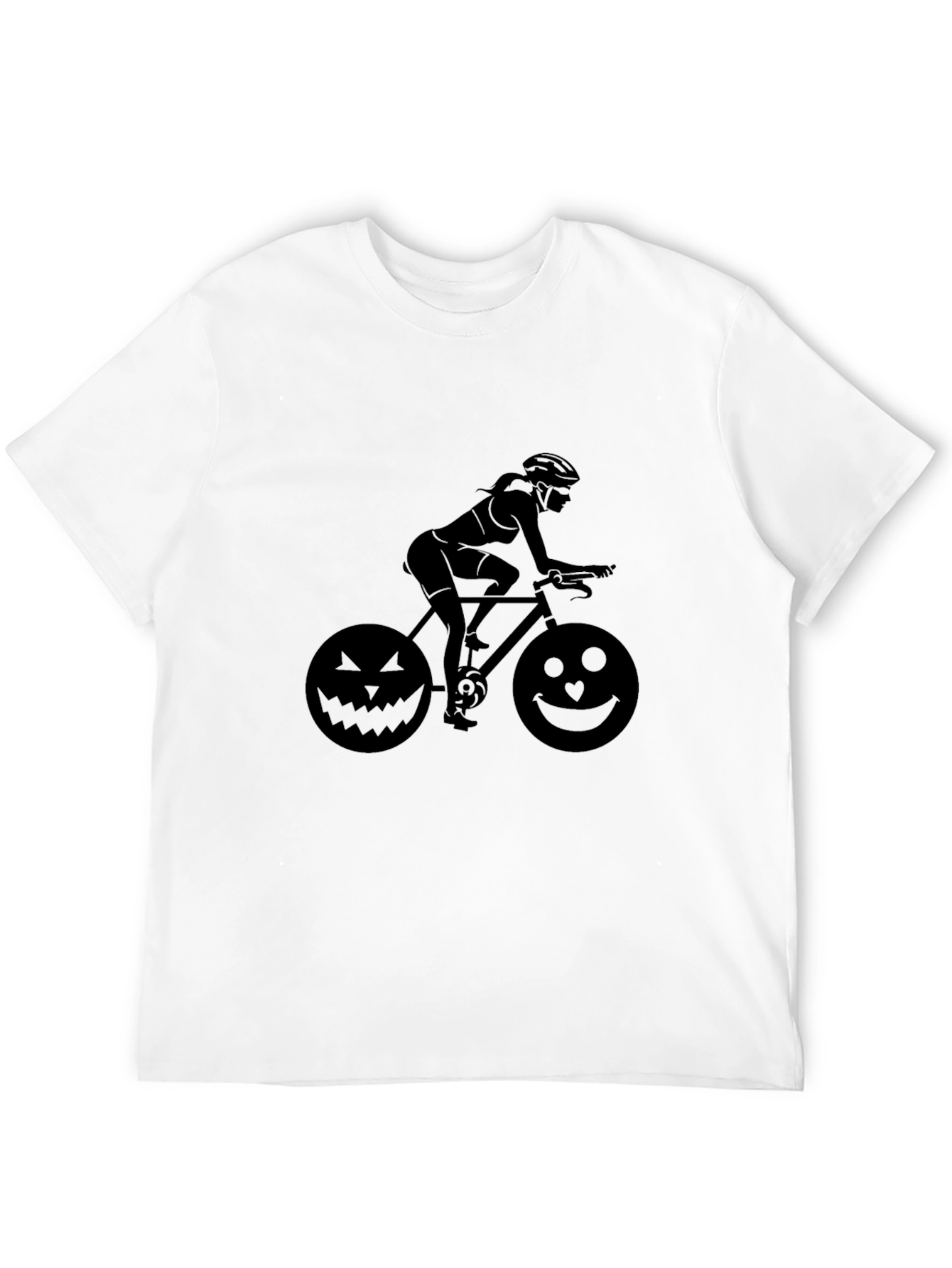 Halloween Cyclist Graphic T-Shirt - Unisex