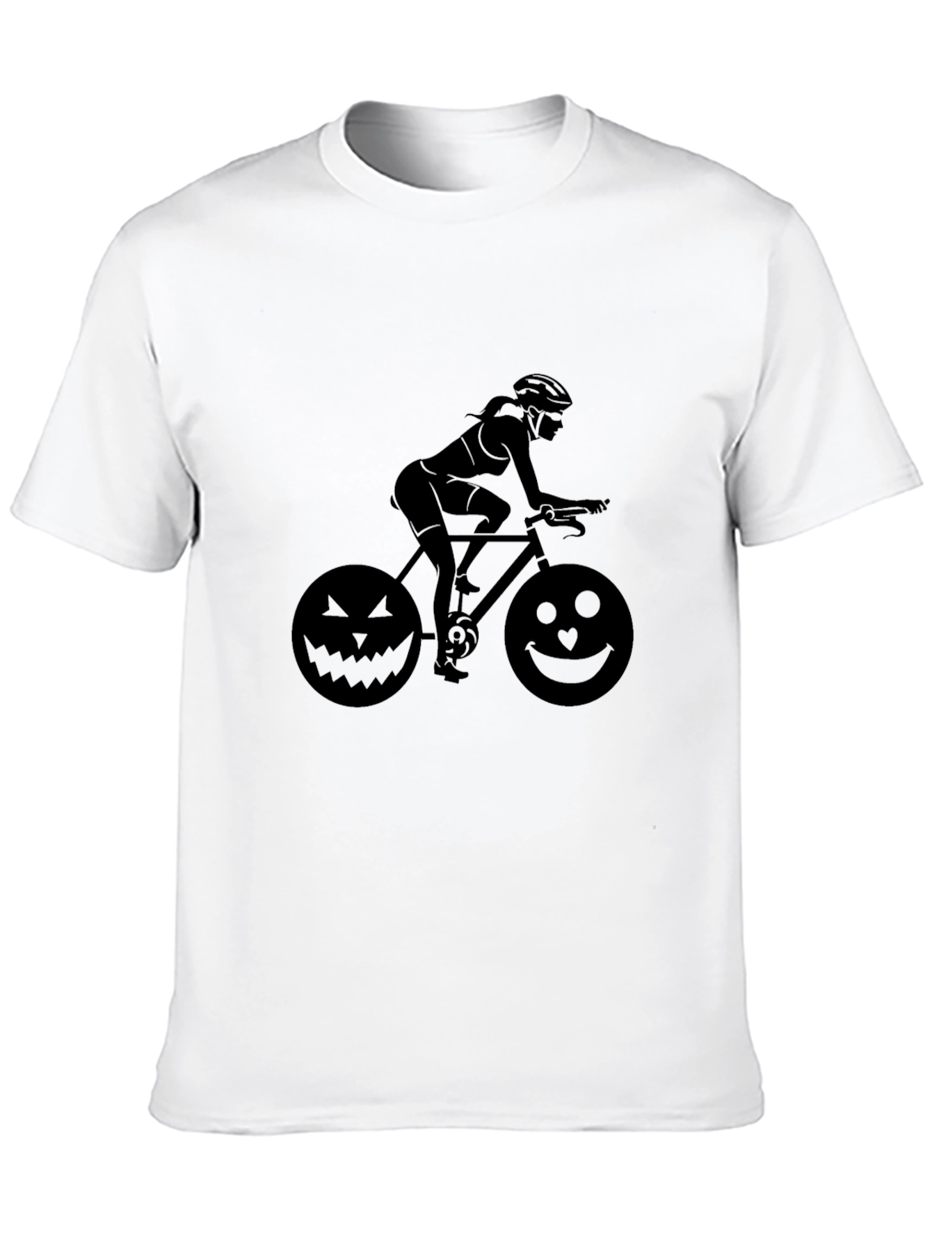 Halloween Cyclist Graphic T-Shirt - Unisex