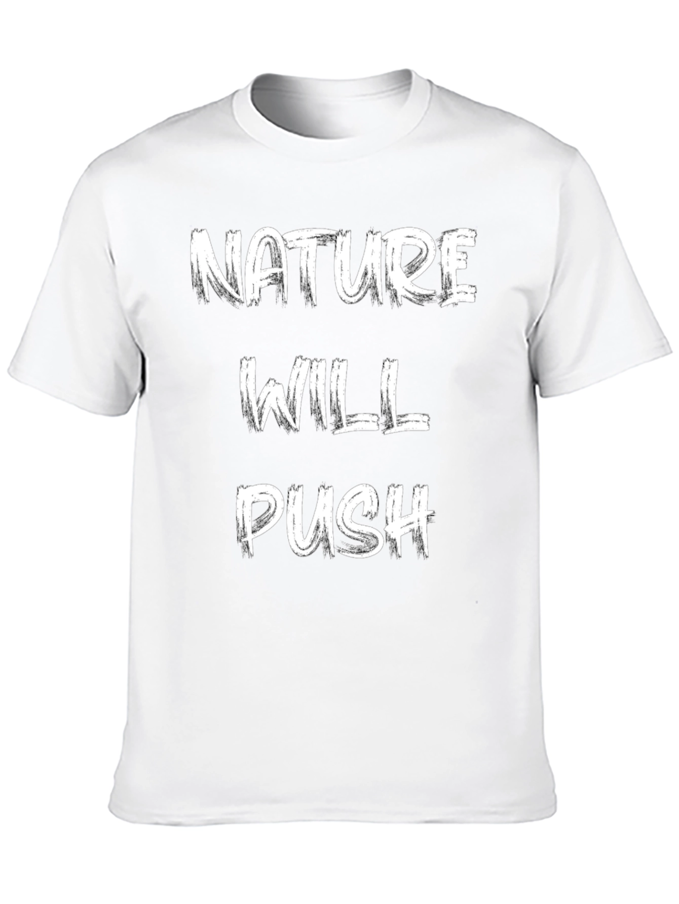 Nature Will Push Black Graphic Tee