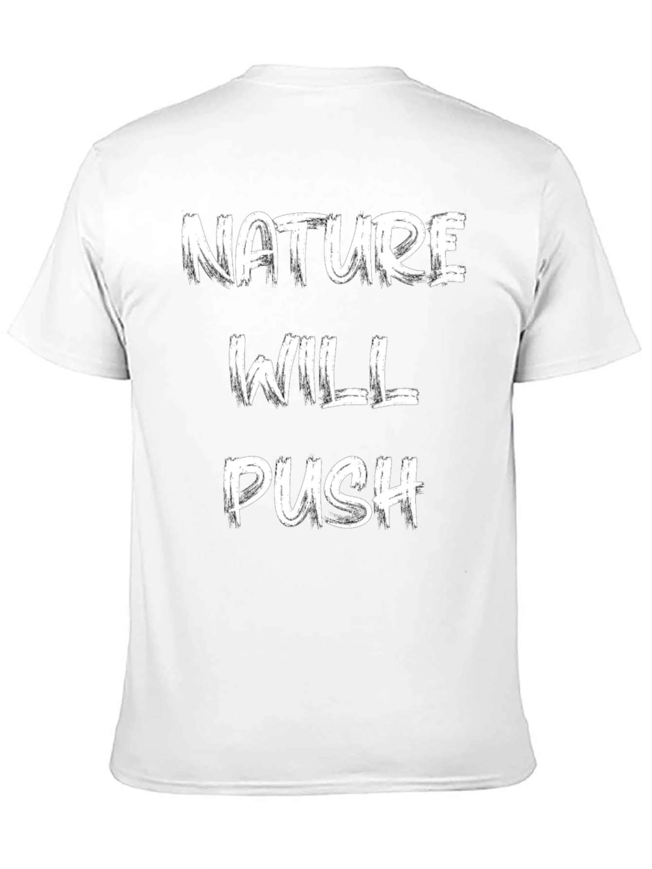 Nature Will Push Black Graphic Tee