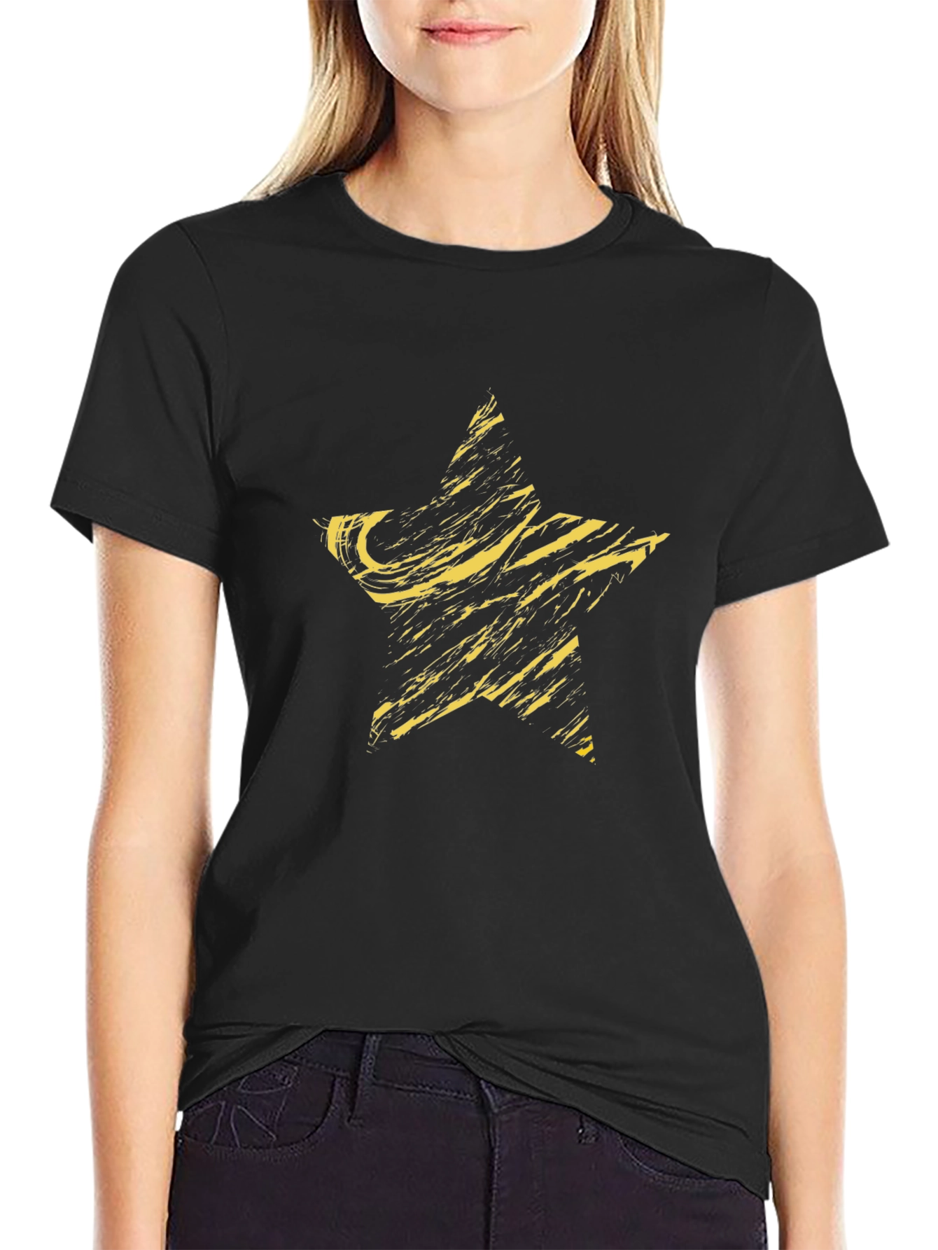 Distressed Star Graphic T-Shirt