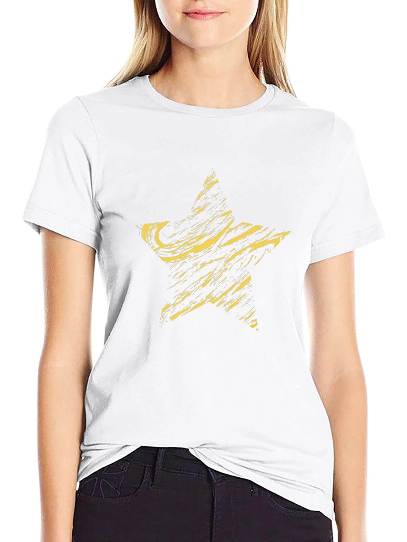 Distressed Star Graphic T-Shirt