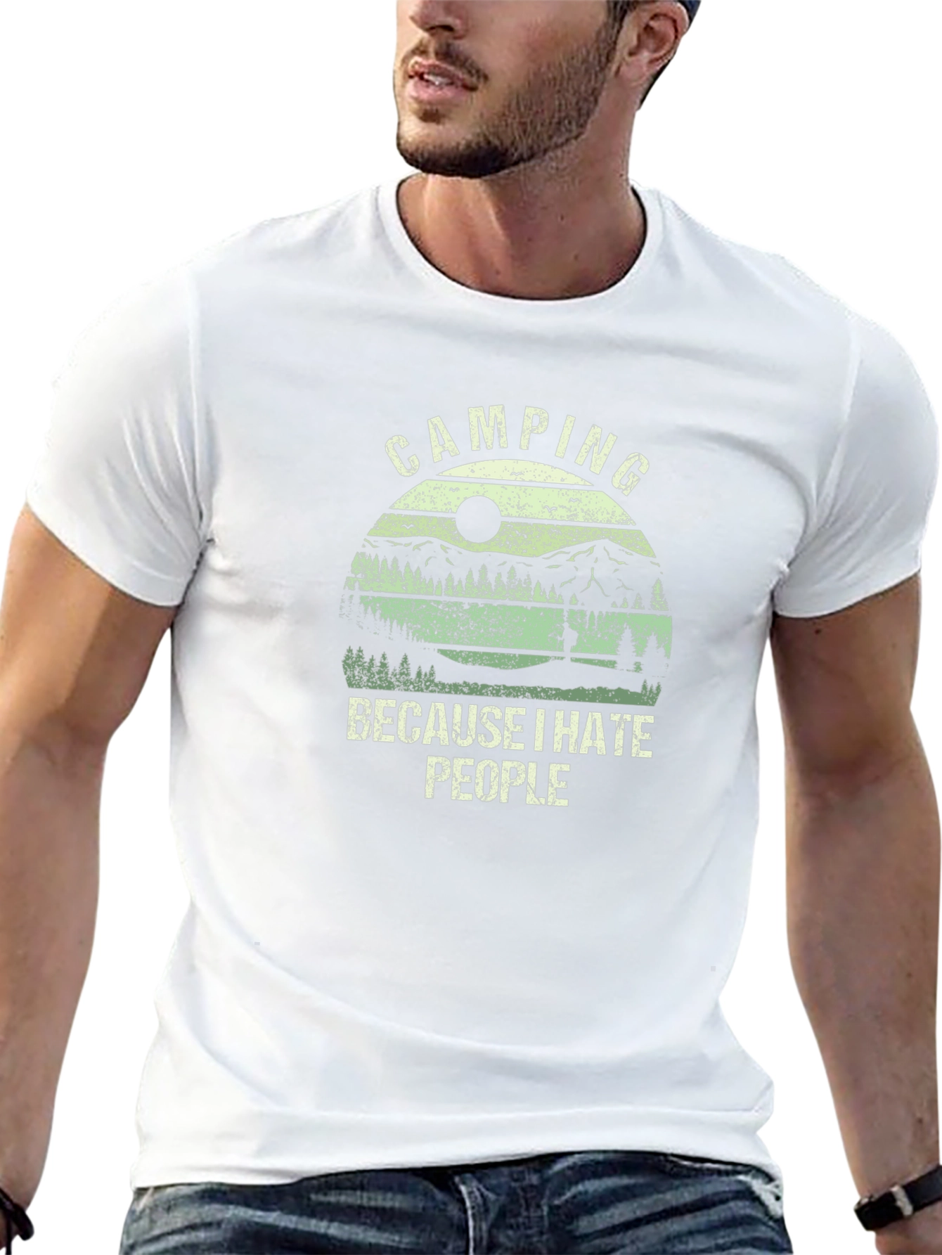 Camping Because I Hate People T-Shirt