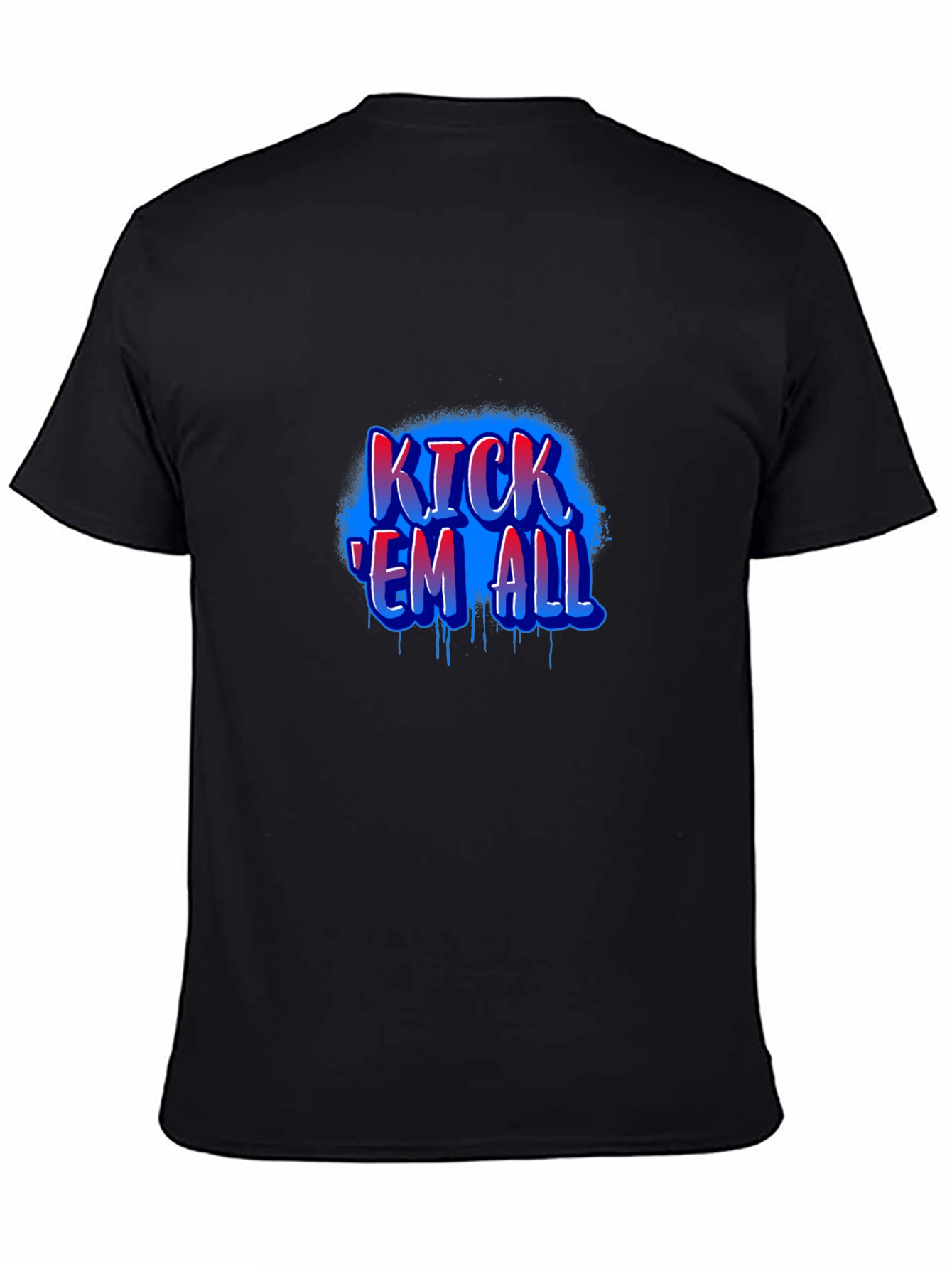 Kick Em All Graphic T-Shirt - Black