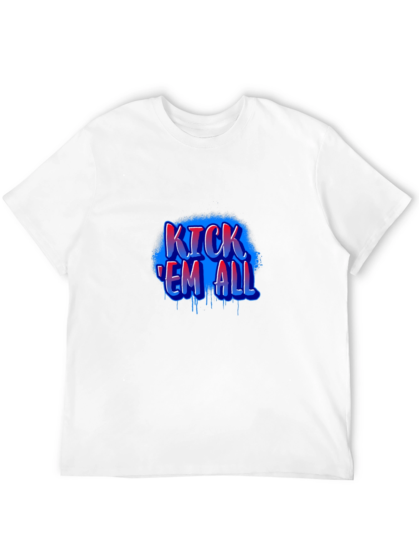 Kick Em All Graphic T-Shirt - Black