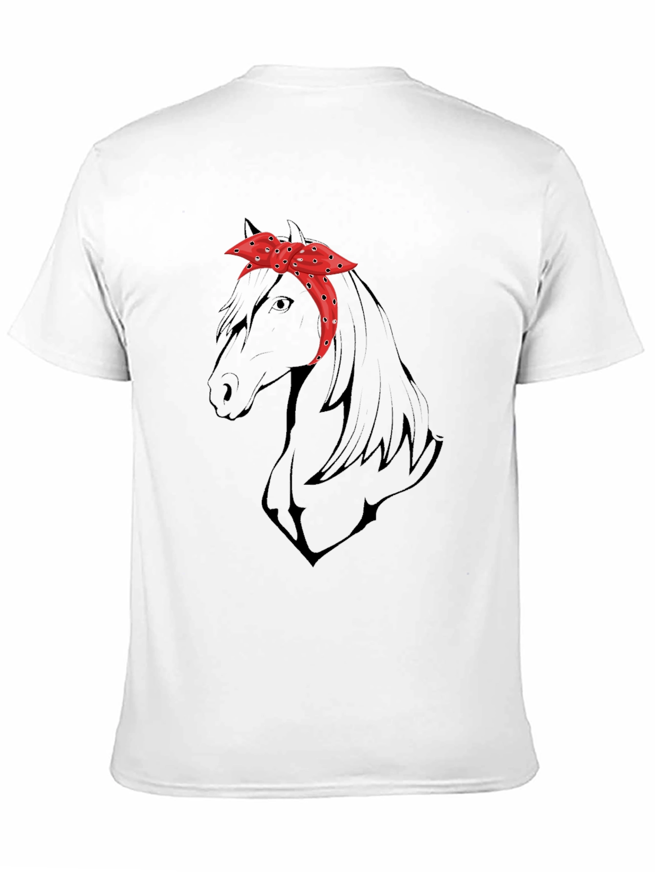Horse Bandana Graphic T-Shirt - Stylish Casual Wear