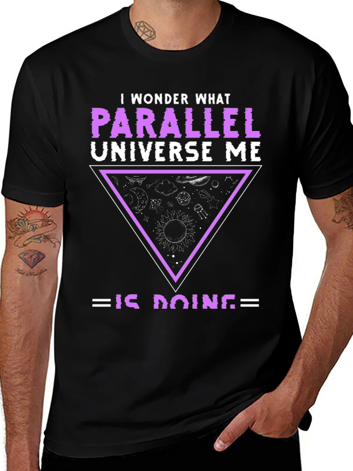 Parallel Universe T-Shirt - Cosmic Fun