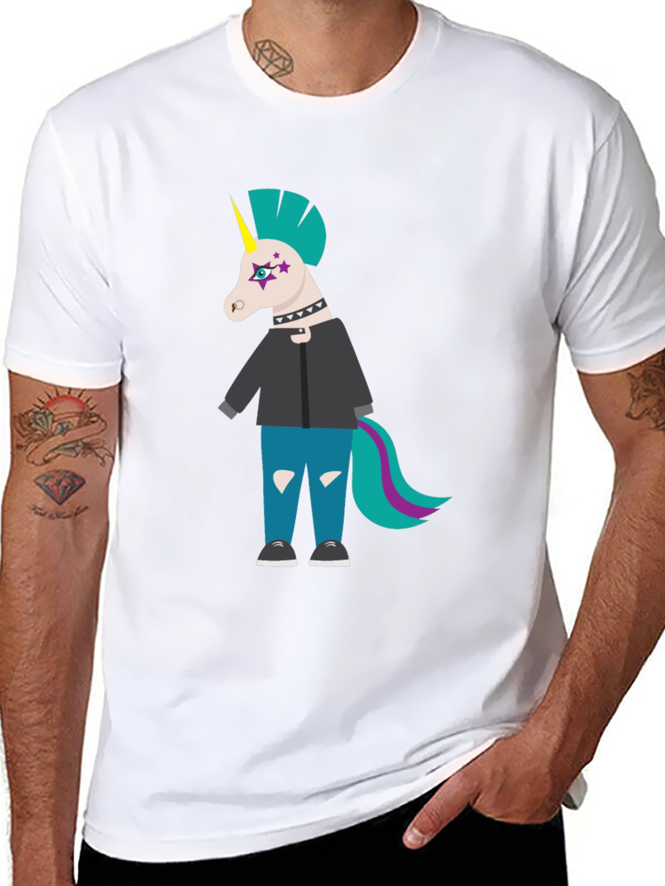 Unicorn Punk T-Shirt - Graphic Tee