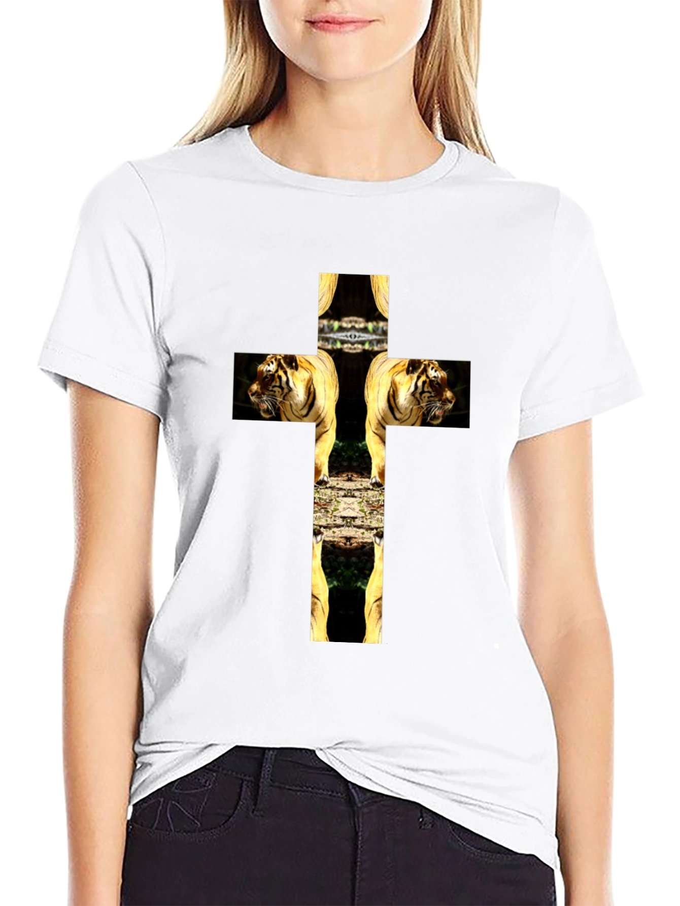 Tiger Cross Graphic Tee