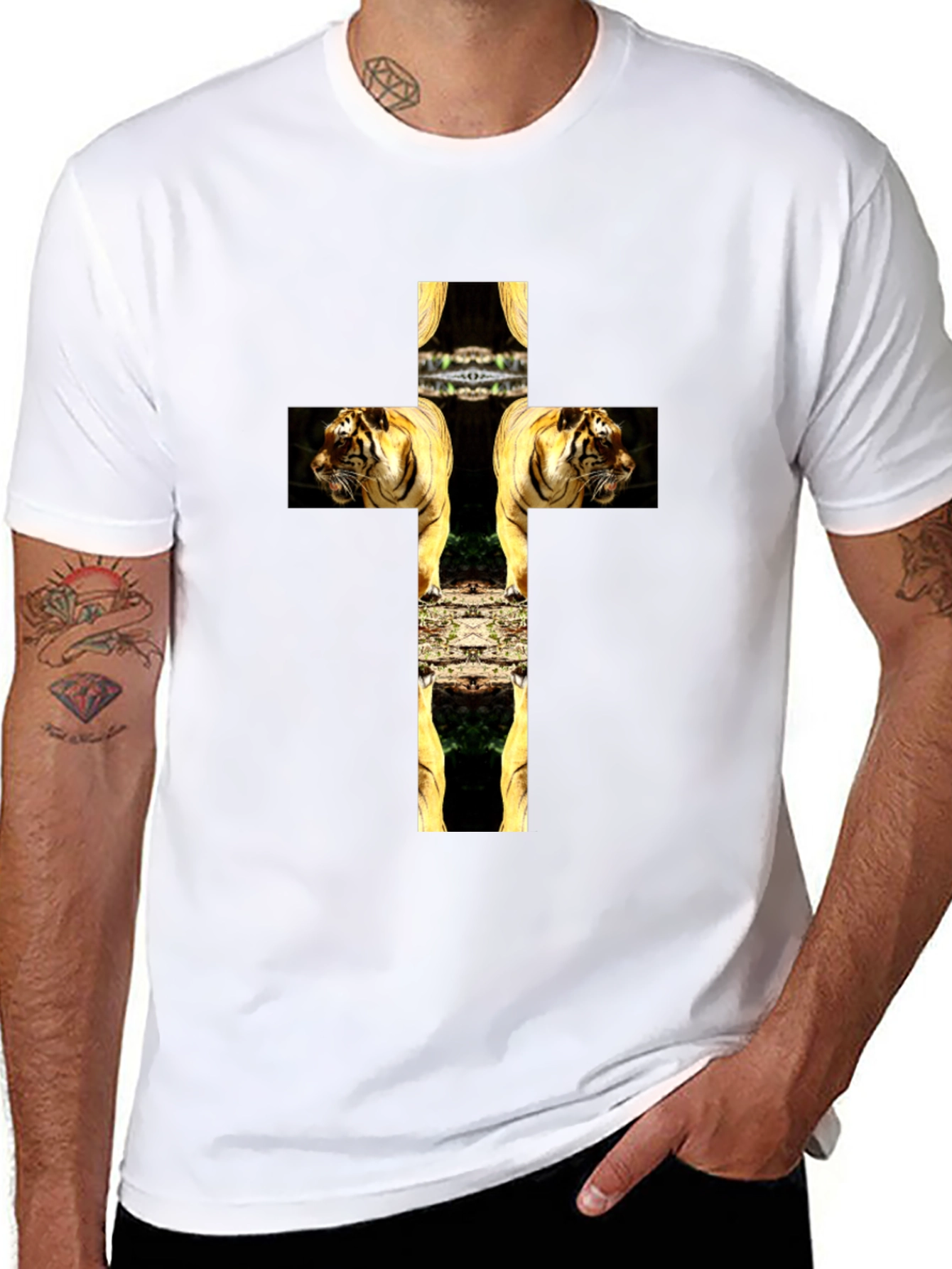 Tiger Cross Graphic Tee