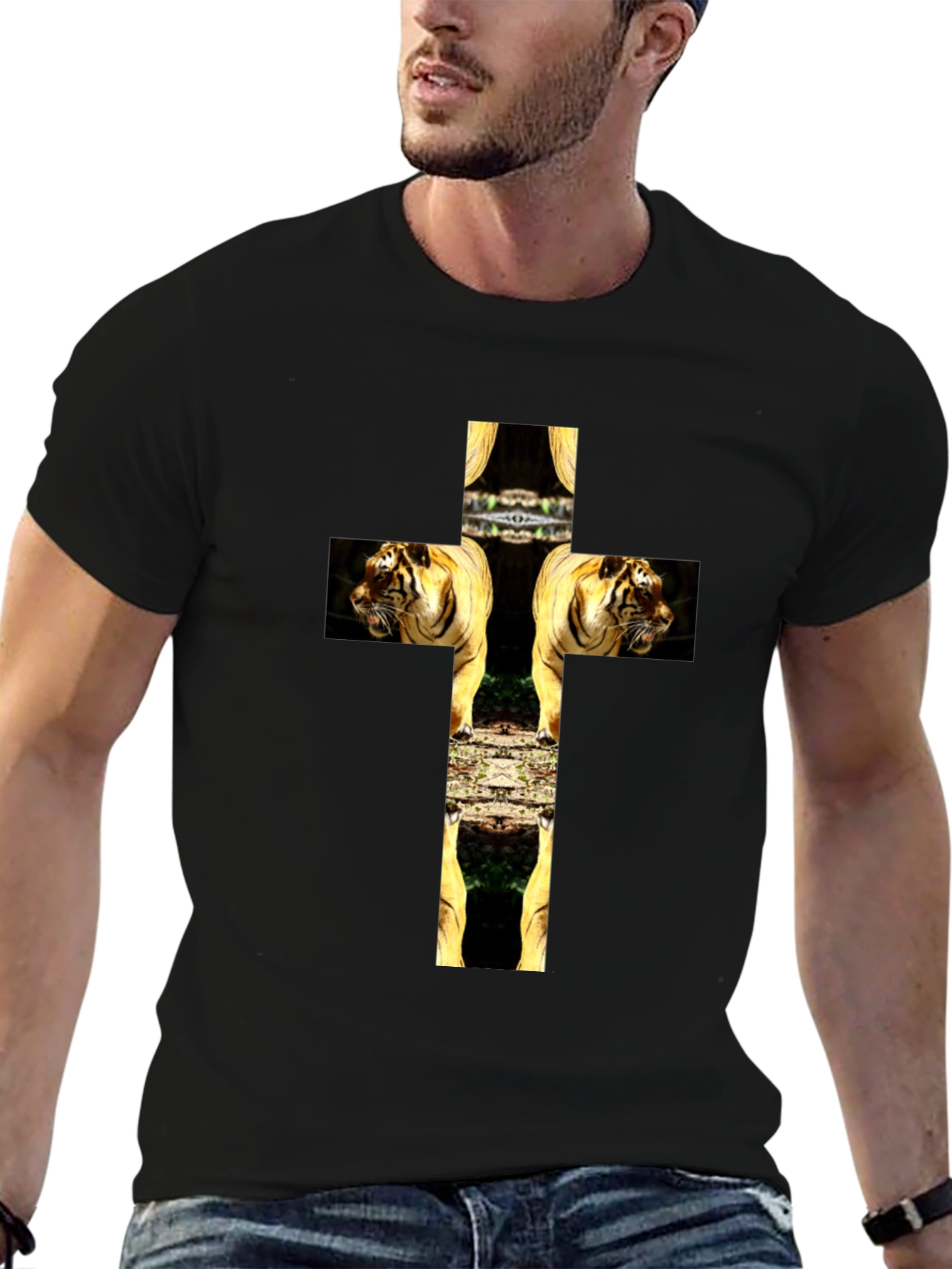 Tiger Cross Graphic Tee