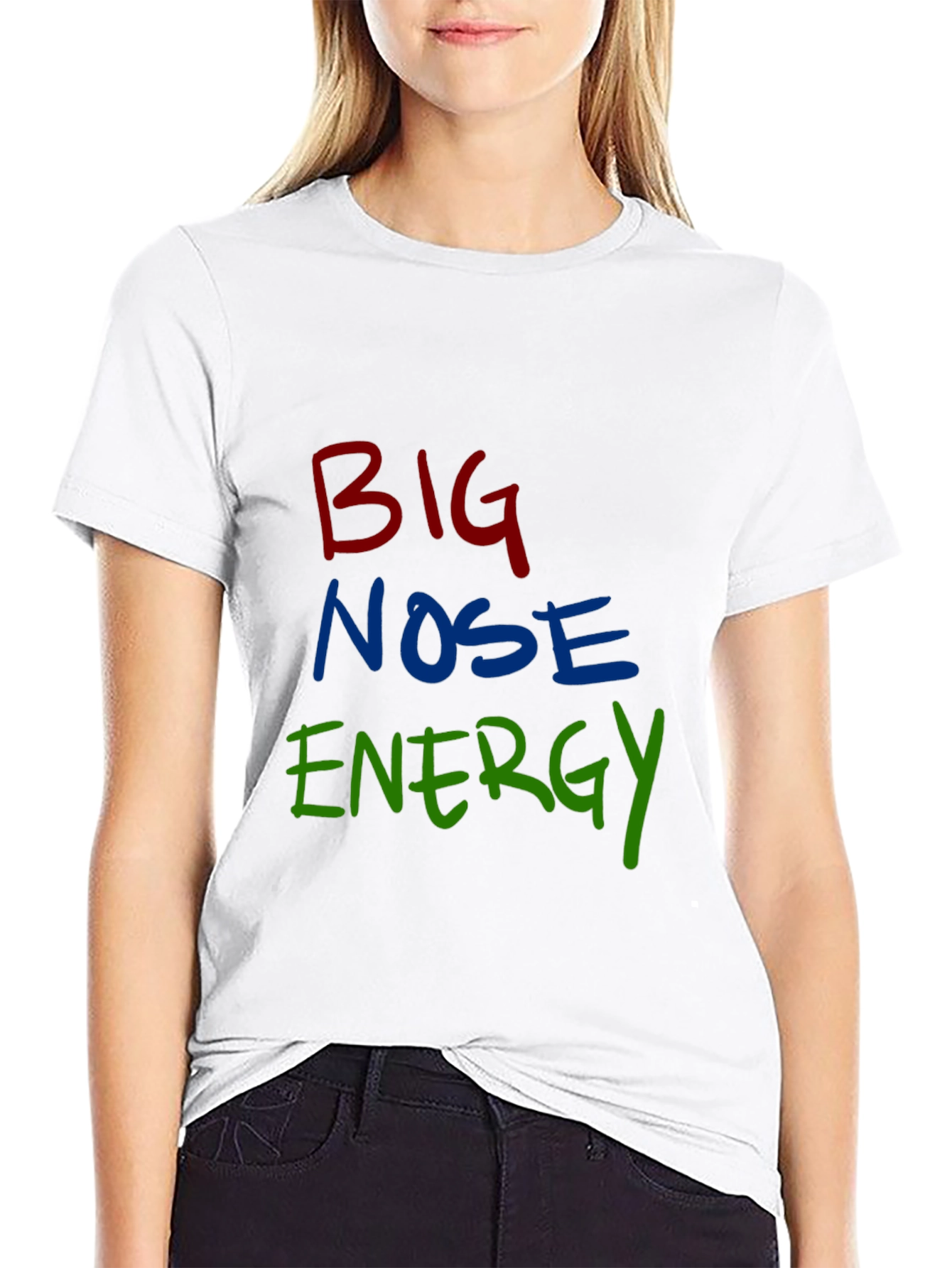 Big Nose Energy Black Graphic Tee