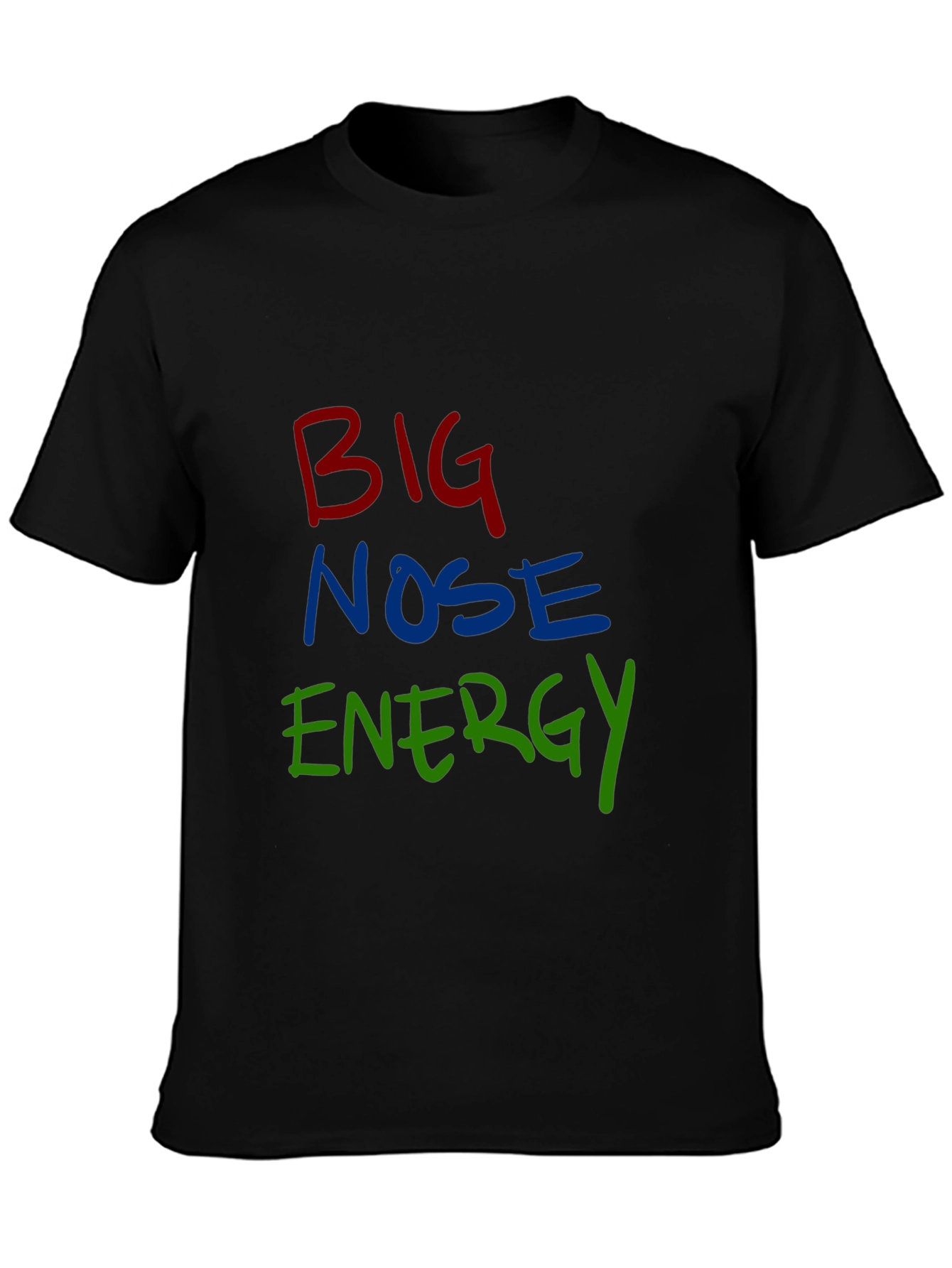 Big Nose Energy Black Graphic Tee