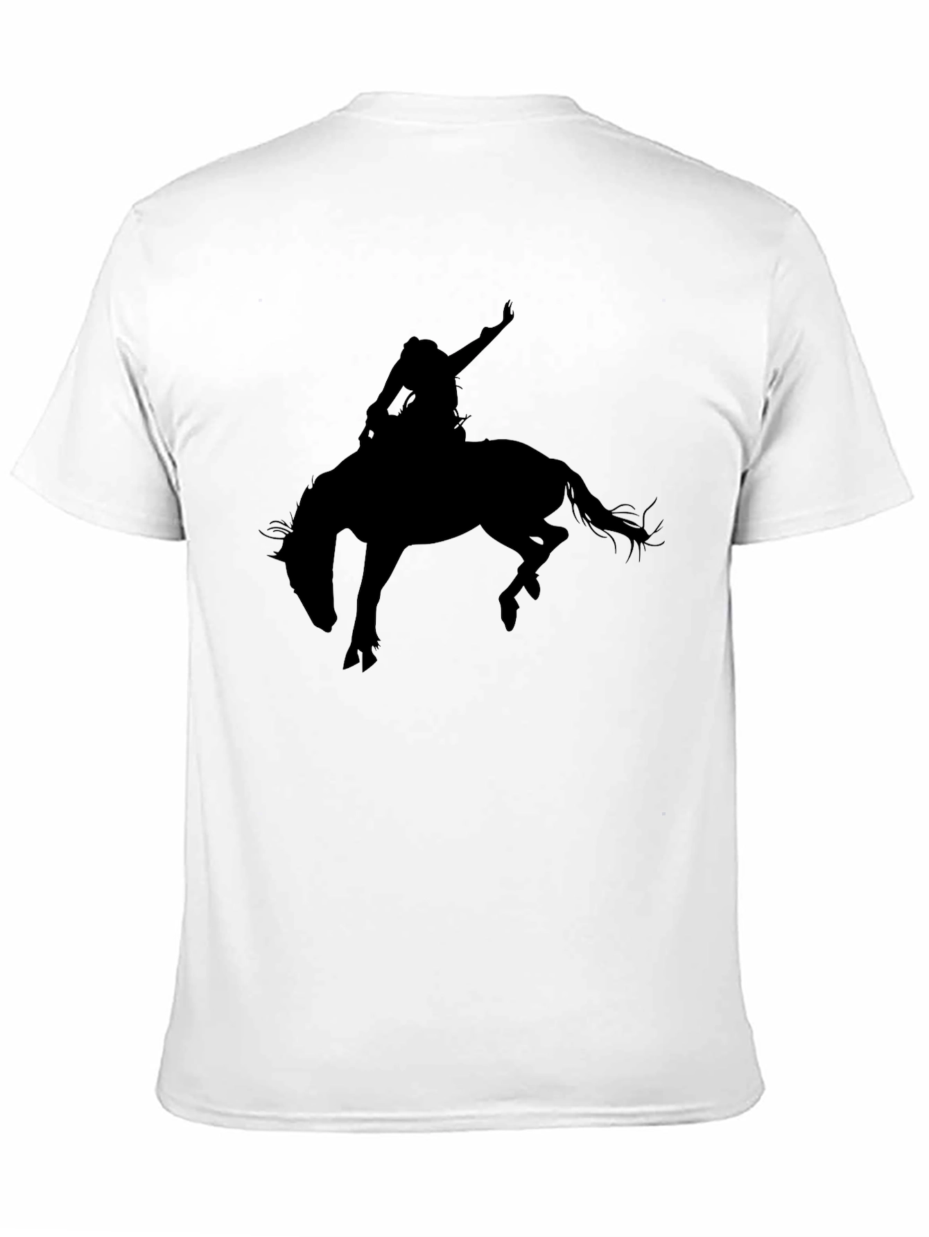 Black Rodeo Rider Graphic Tee - Western Style