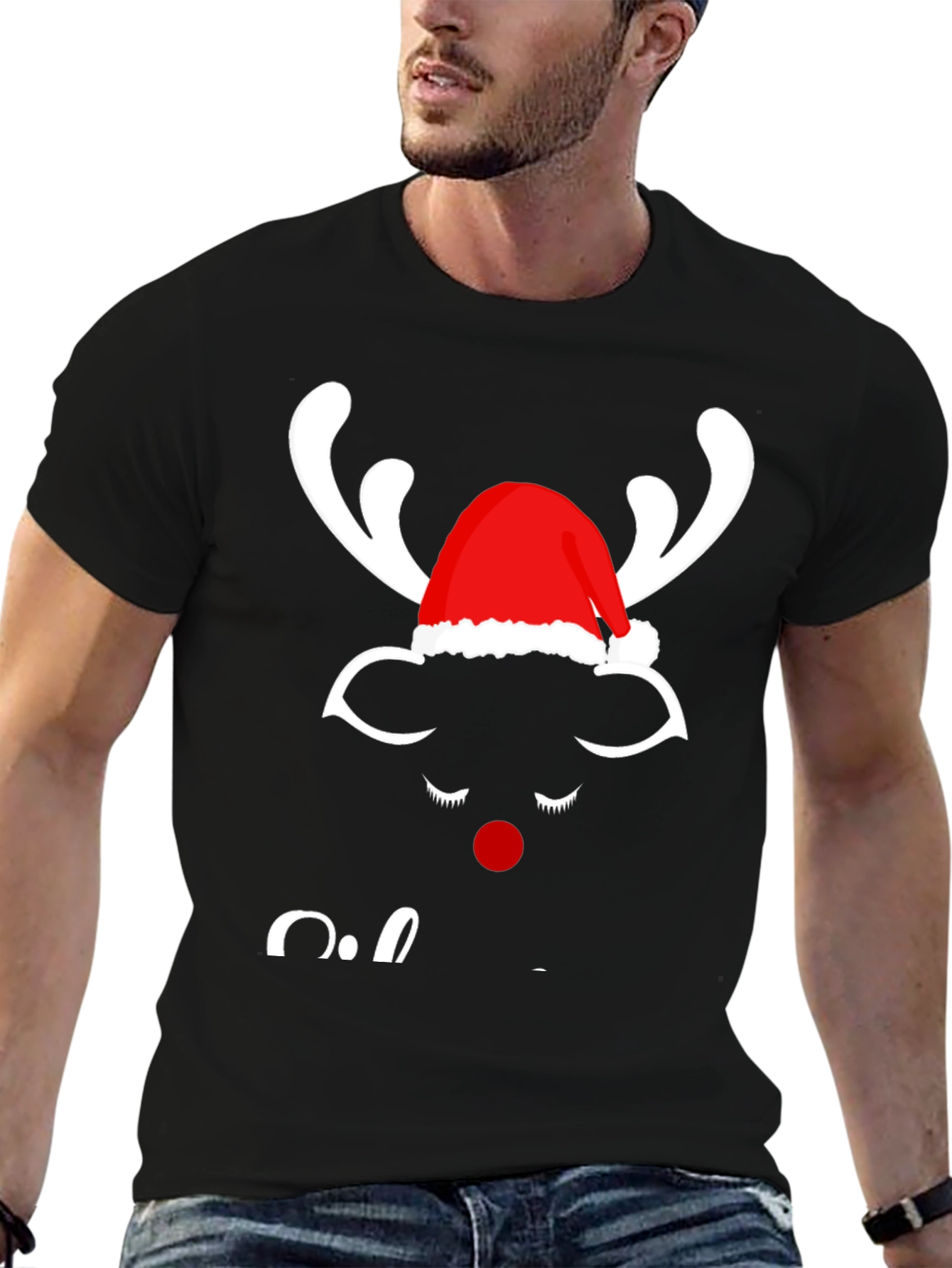 Festive Reindeer Graphic Tee