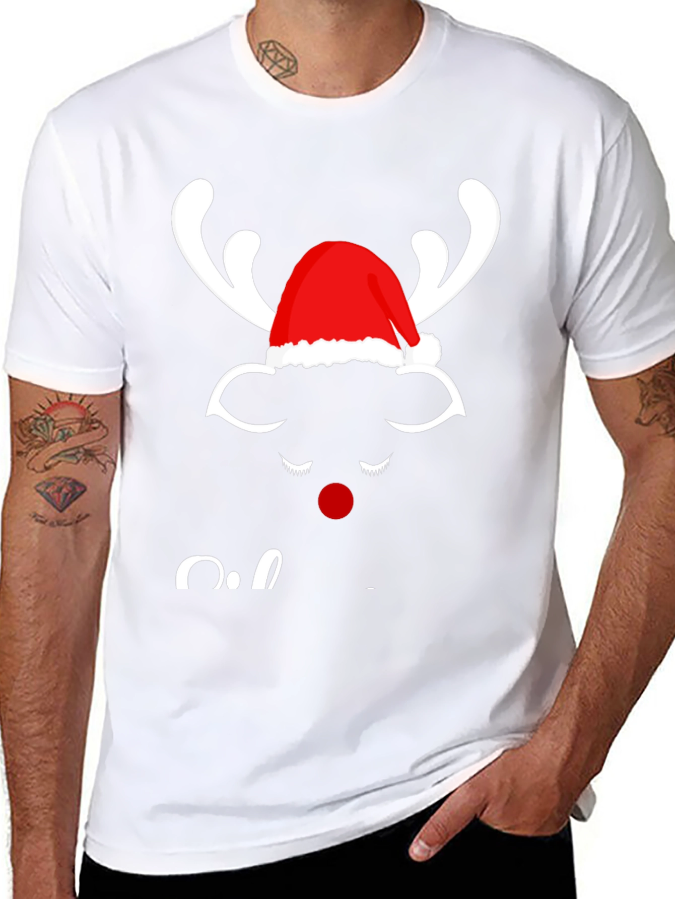 Festive Reindeer Graphic Tee