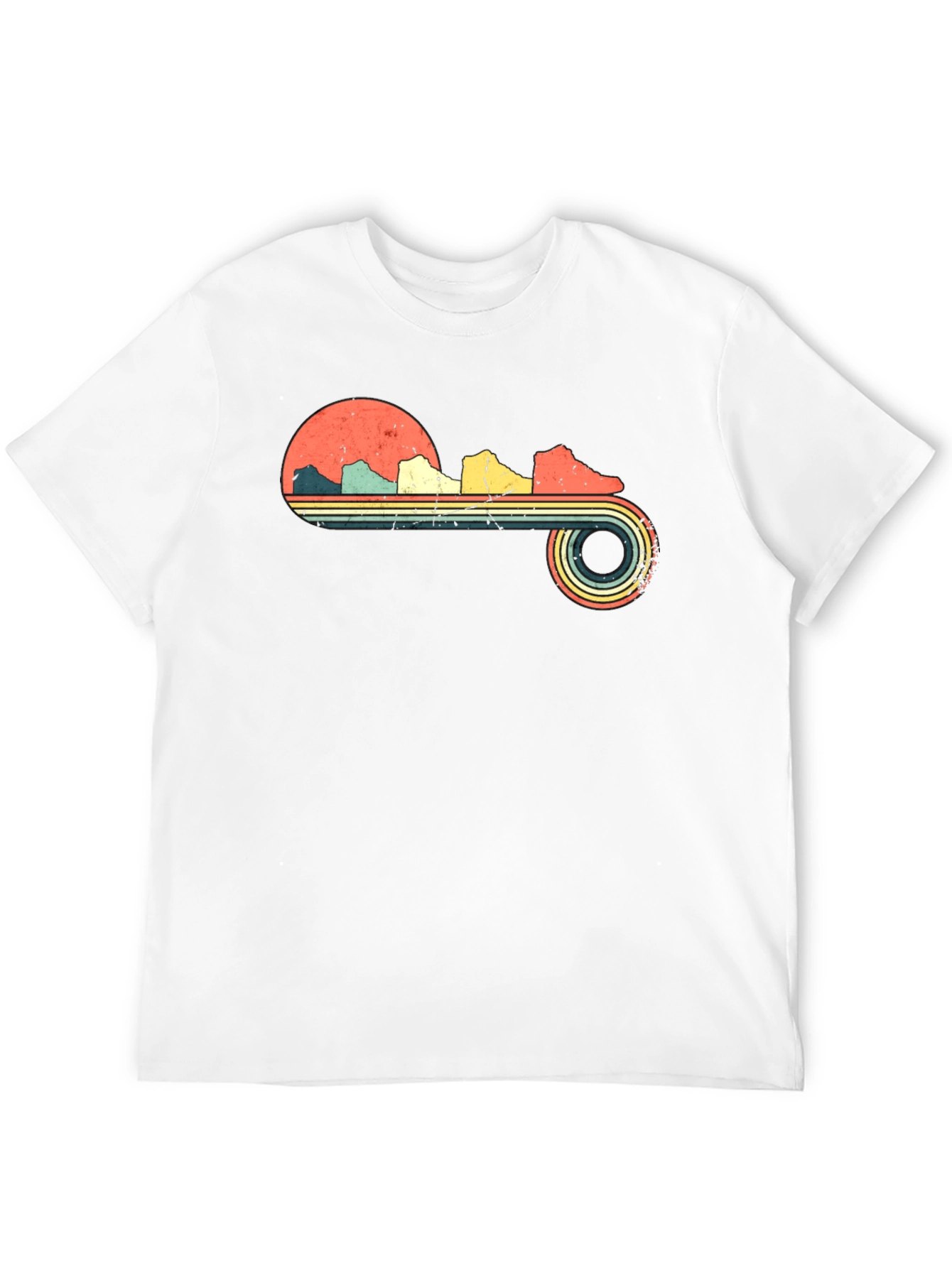 Retro Running Shoes Graphic Tee - Black