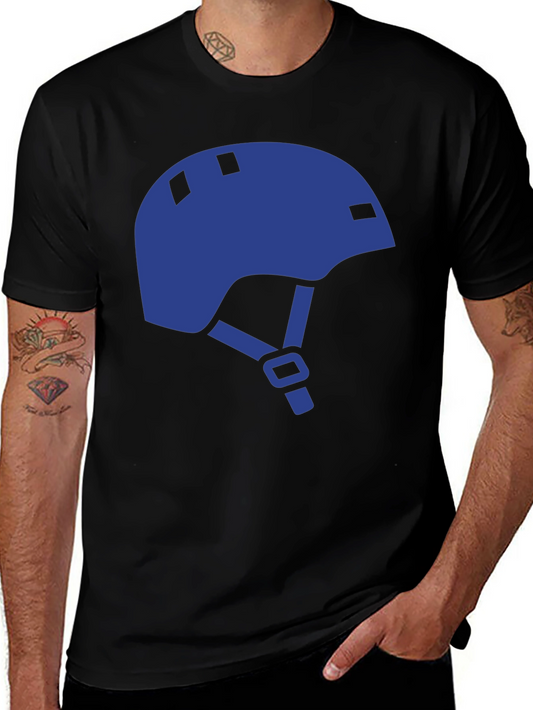 Helmet Graphic Tee - Black Casual Shirt