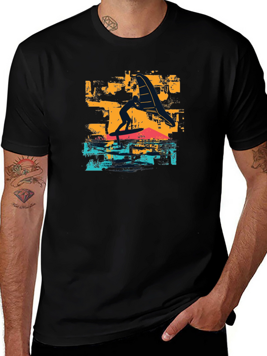 Surfer Graphic T-Shirt - Black